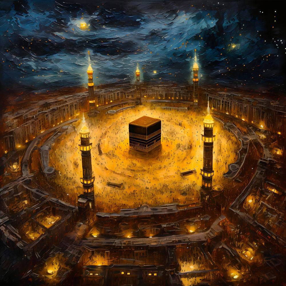 Œuvre d'Art Immersive de la Grande Mosquée - Tableau Islam - Fabulartz.fr