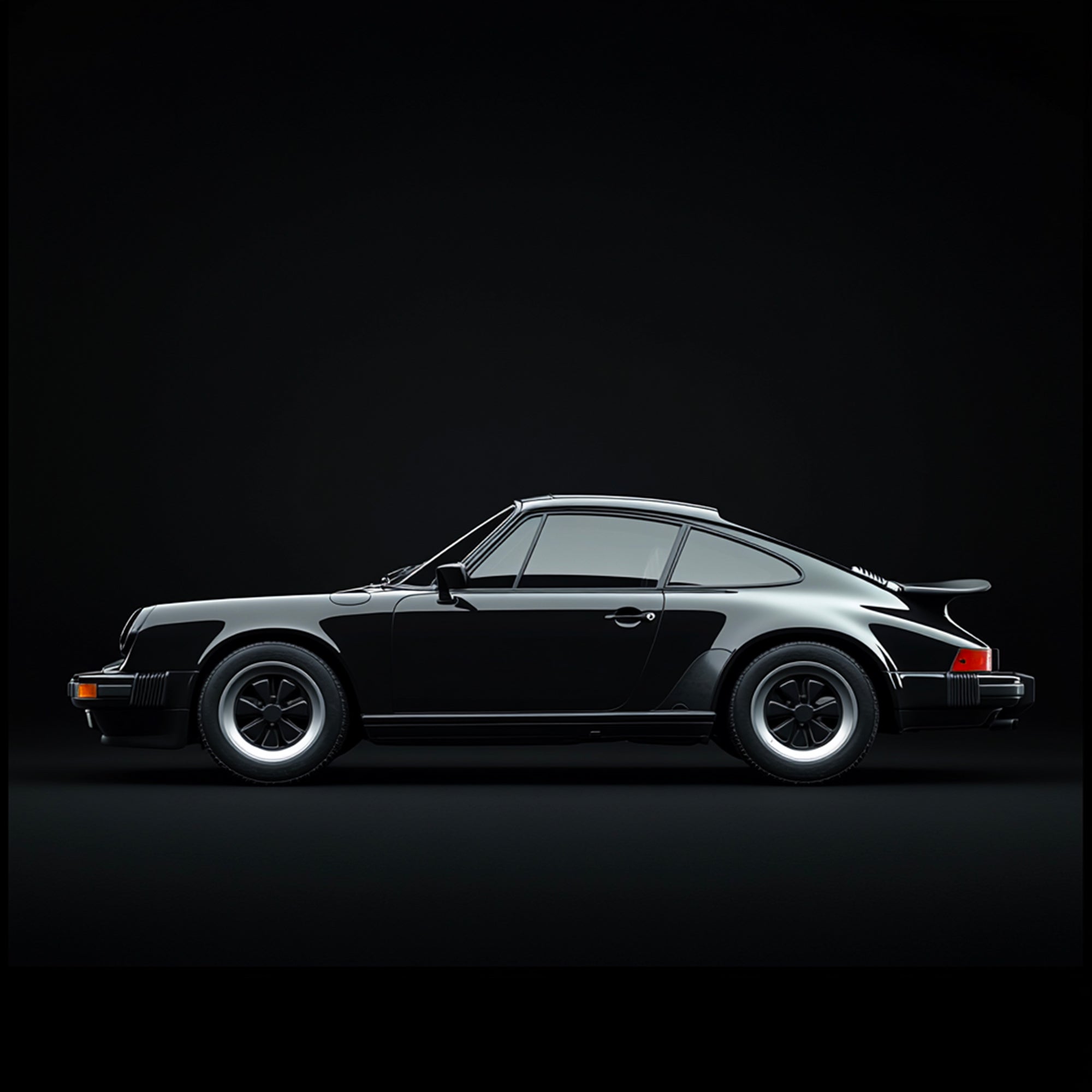 Tableau Porsche Noire Profil – Décoration Murale Design - Fabulartz.fr