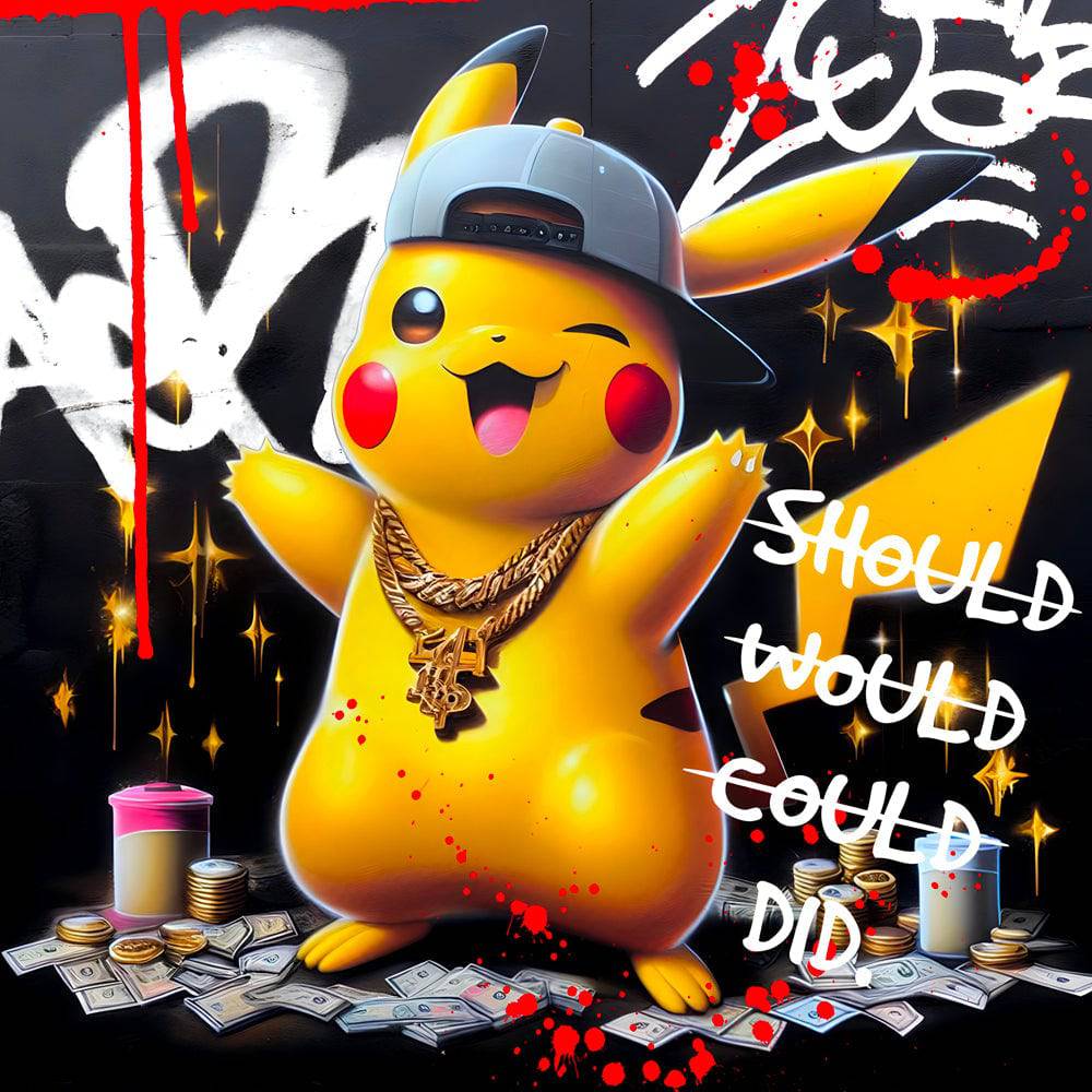 Pikachu - Tableau Pop Art - Pokemon - Fabulartz.fr 