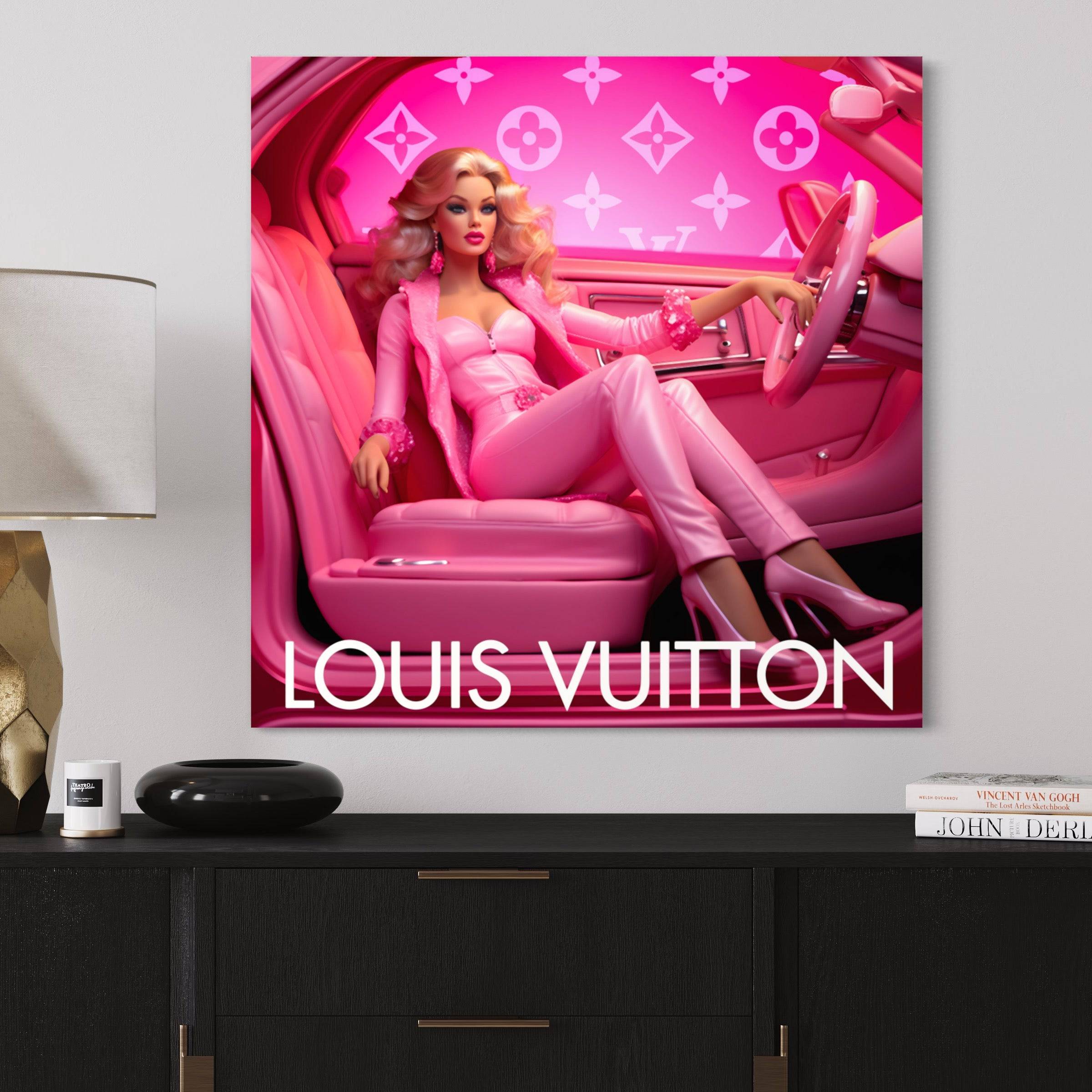 Pink Oasis - Tableau Luxe Barbie Louis Vuitton - Fabulartz.fr 