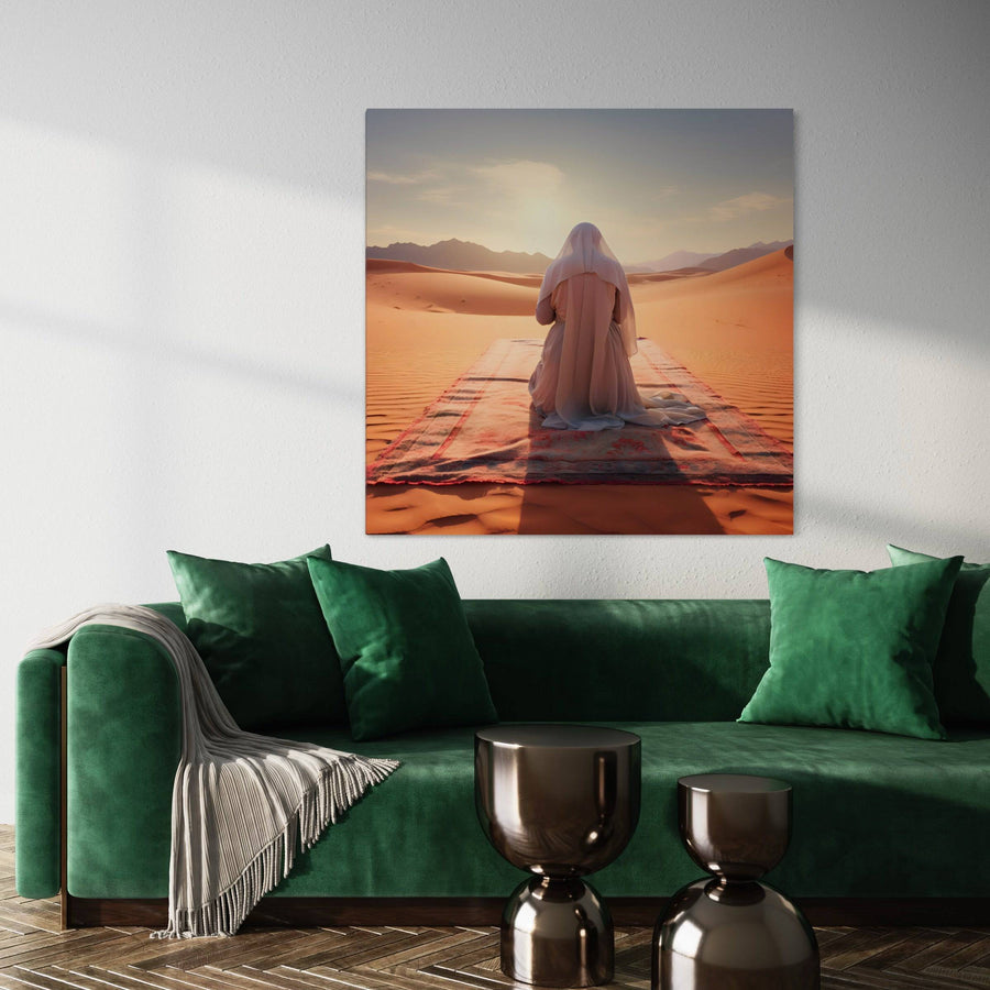 Tableau Islam Crépuscule Prayer - Soothing wall decoration