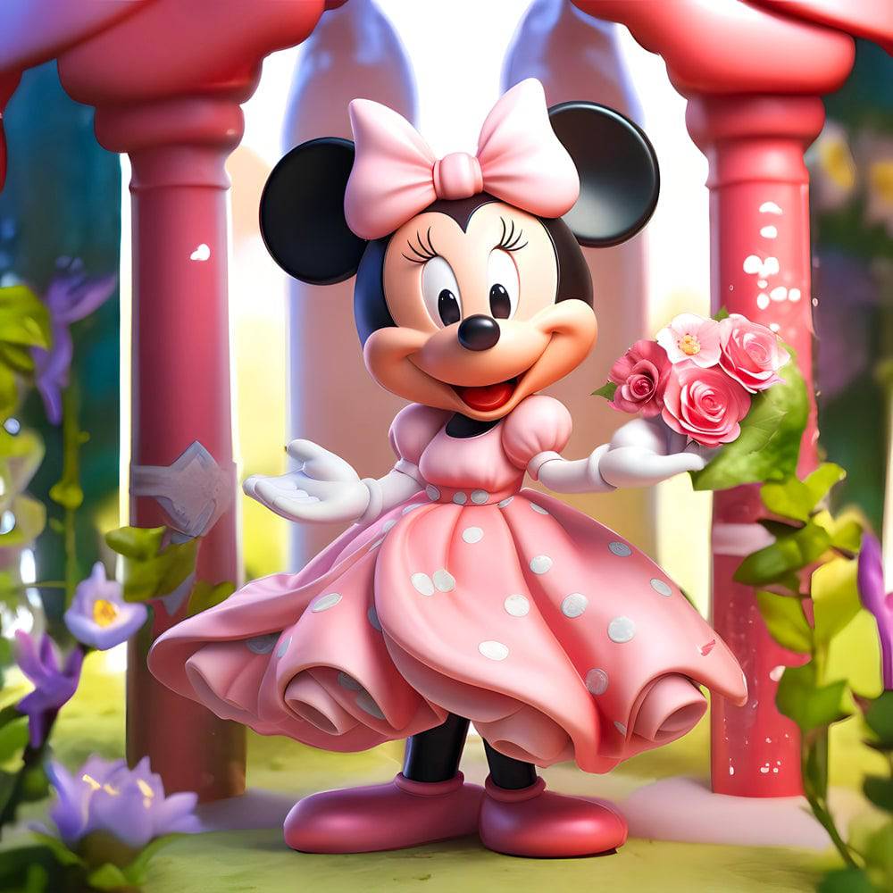 Princesse Minnie - Tableau Enfant - Fabulartz.fr 