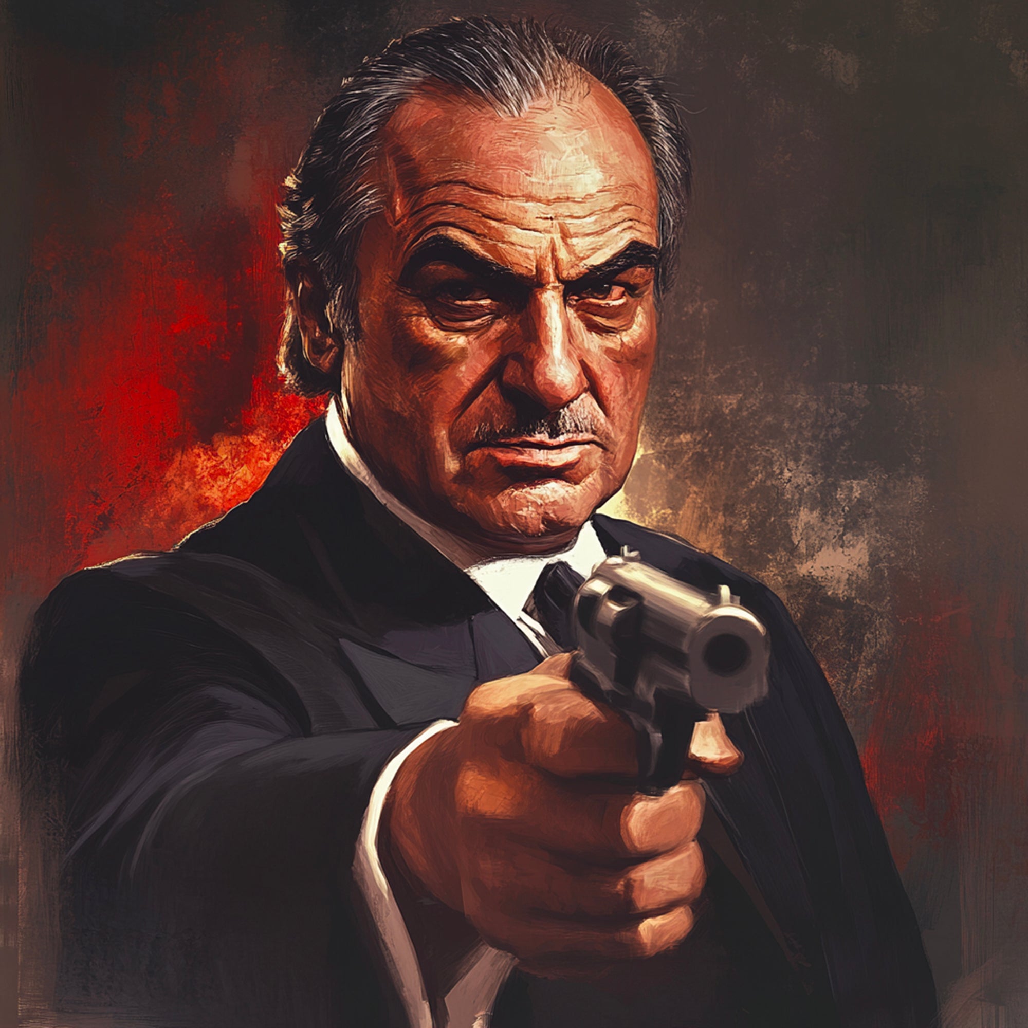 Tableau Mafia - Le Vengeur Armé - Cadre Déco - Fabulartz.fr