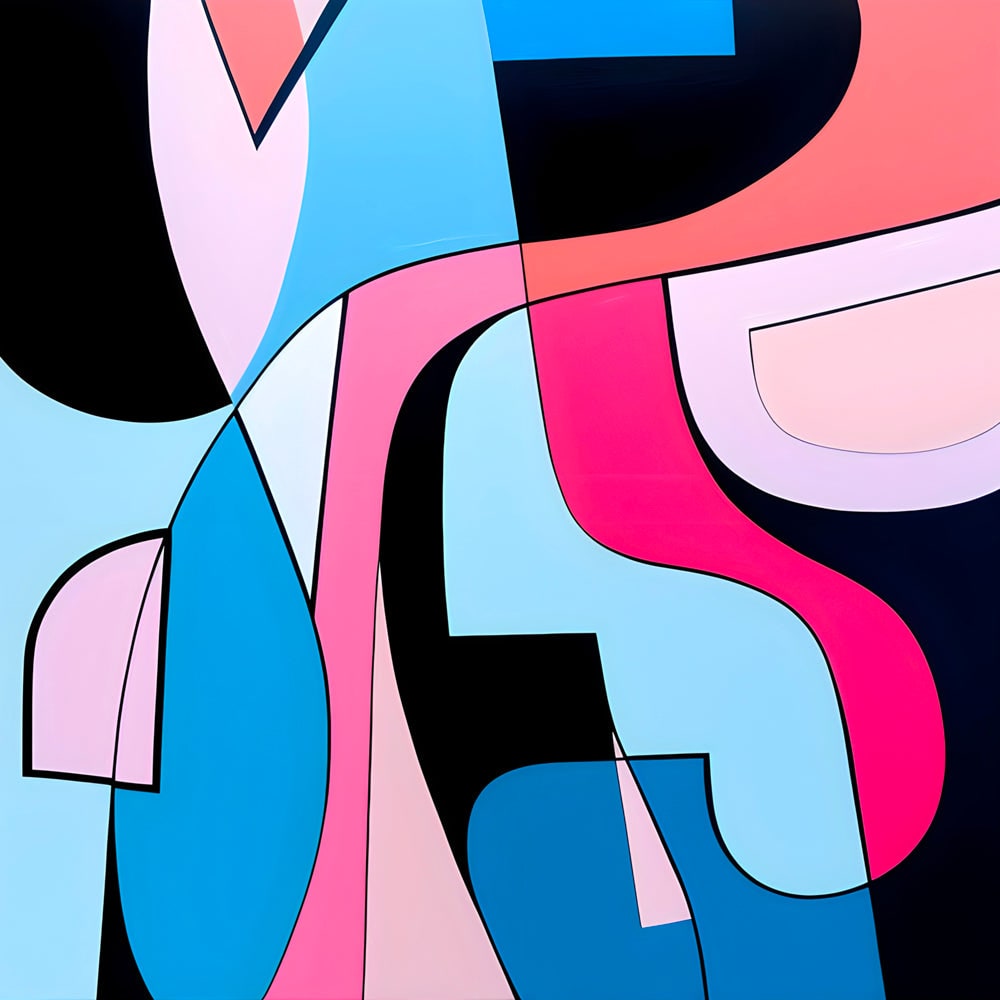 Sérénade Chromatique - Tableau Abstrait - Fabulartz.fr