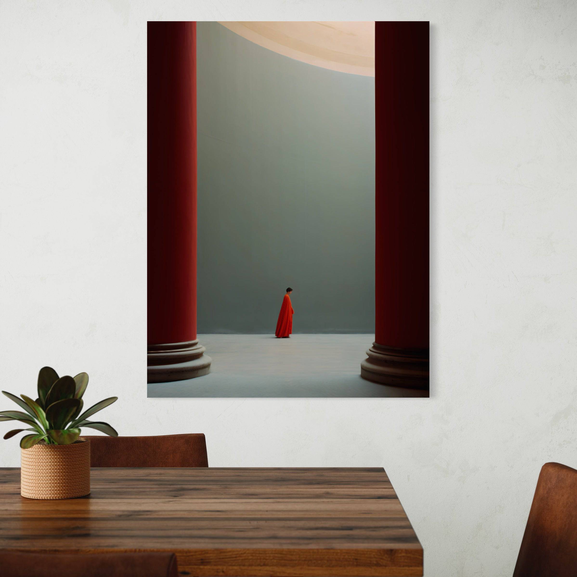 Serene Presence - Tableau de Moine Bouddhiste - Fabulartz.fr