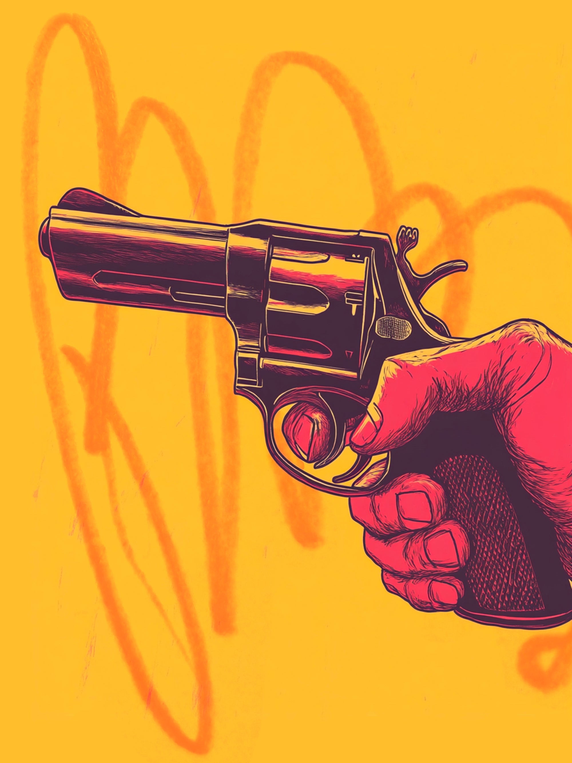 Tableau Mafia - Main Armée - Cadre Déco Moderne - Fabulartz.fr