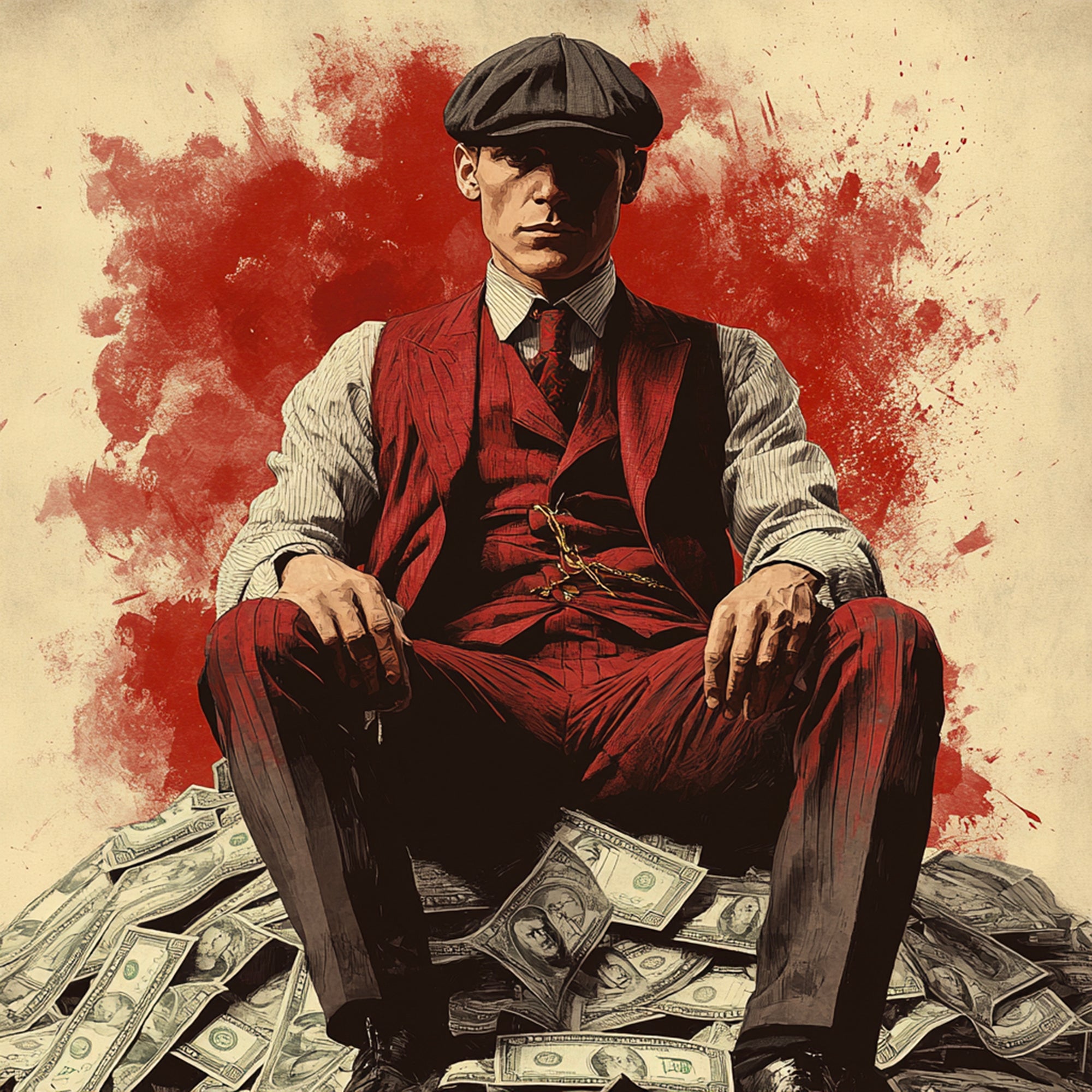 Tableau Mafia - L’Empereur de l’Argent - Décoration Murale - Fabulartz.fr