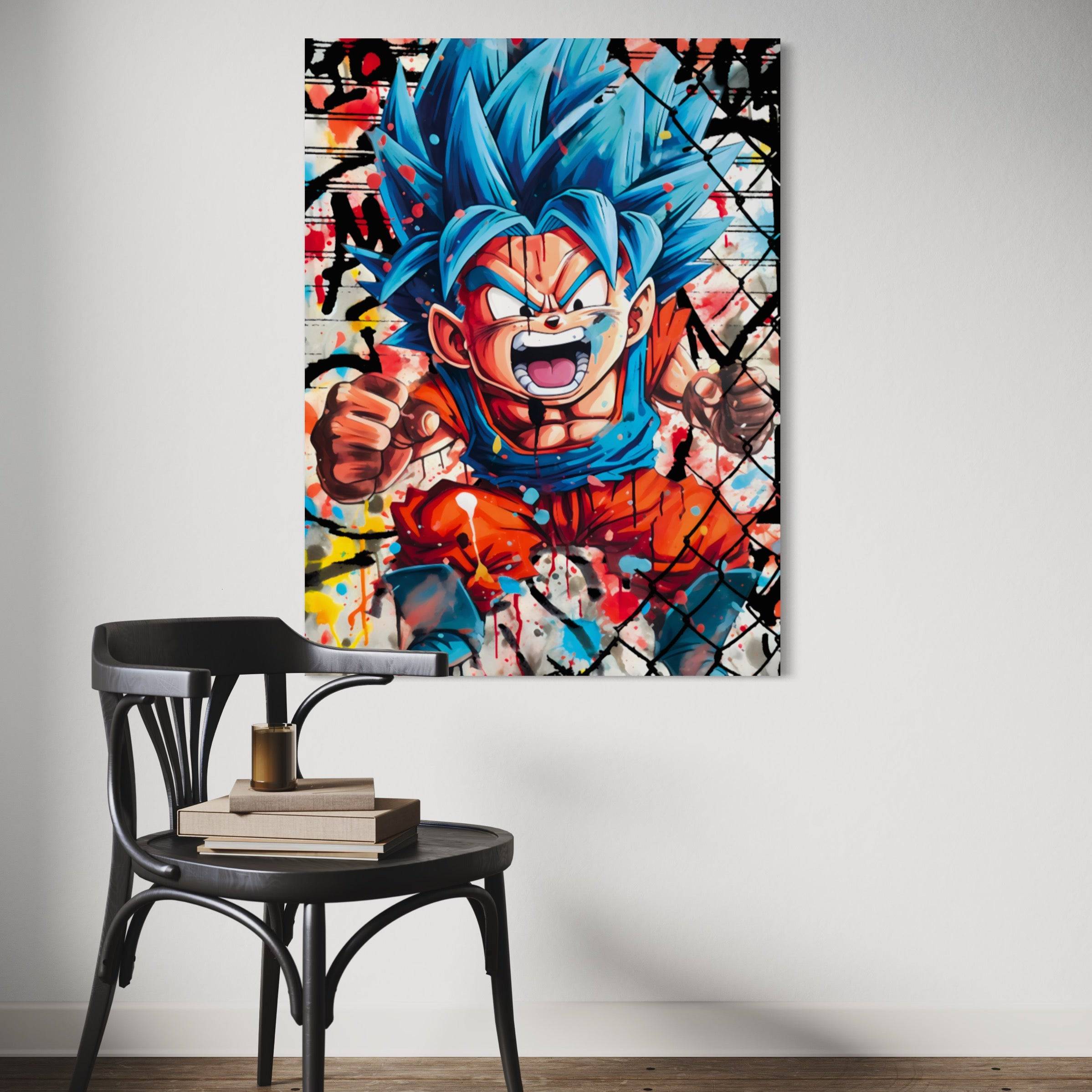 Son Gohan Blue - Tableau Pop Art - Fabulartz.fr 