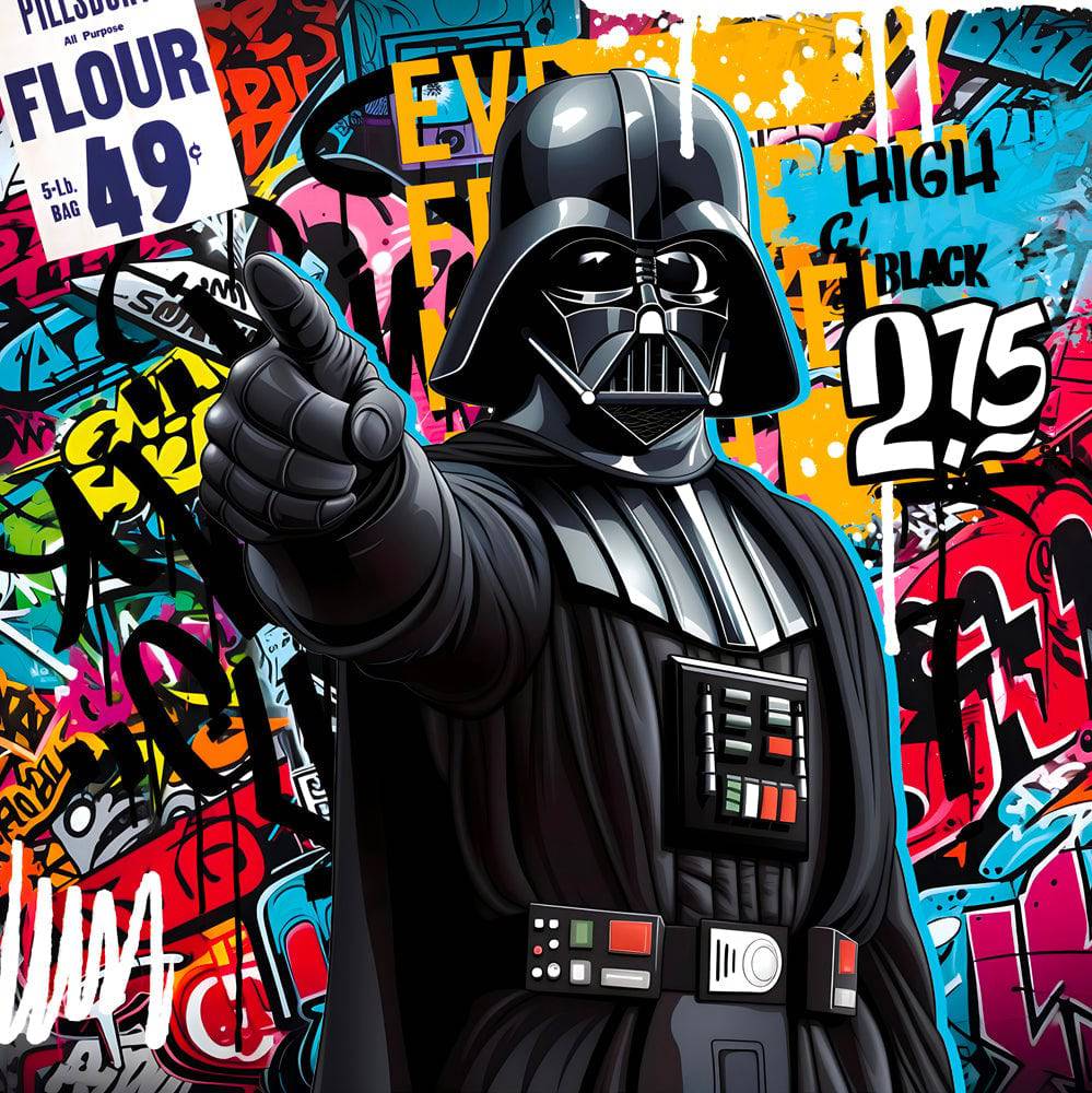 Star Wars Dark Vador - Tableau Pop Art - Fabulartz.fr 