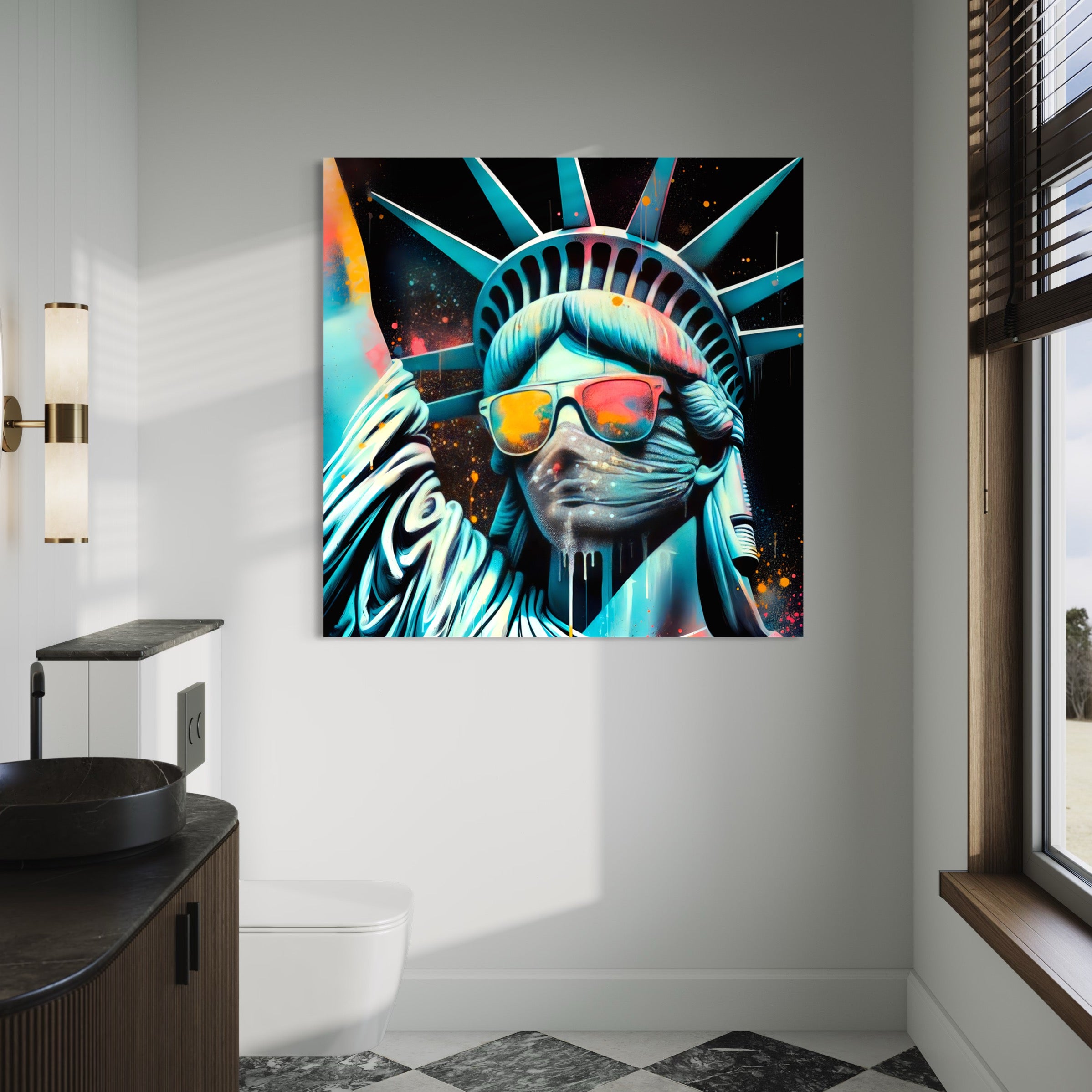 Statue de la Liberté - Tableau Pop Art - Fabulartz.fr