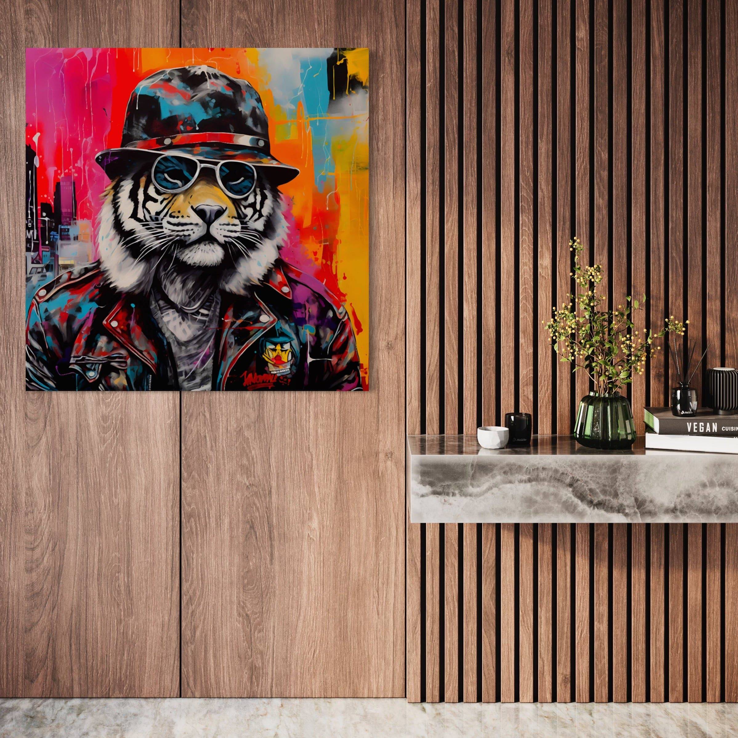 Street Swagger - Tableau Tigre Pop Art - Fabulartz.fr 