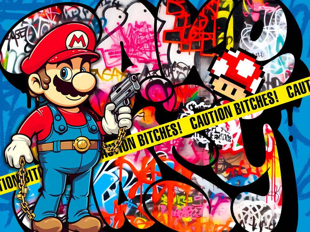 Super Mario - Tableau Pop Art - Fabulartz.fr 