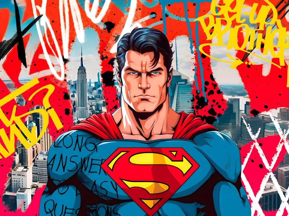 Superman - Tableau Pop Art - Fabulartz.fr 