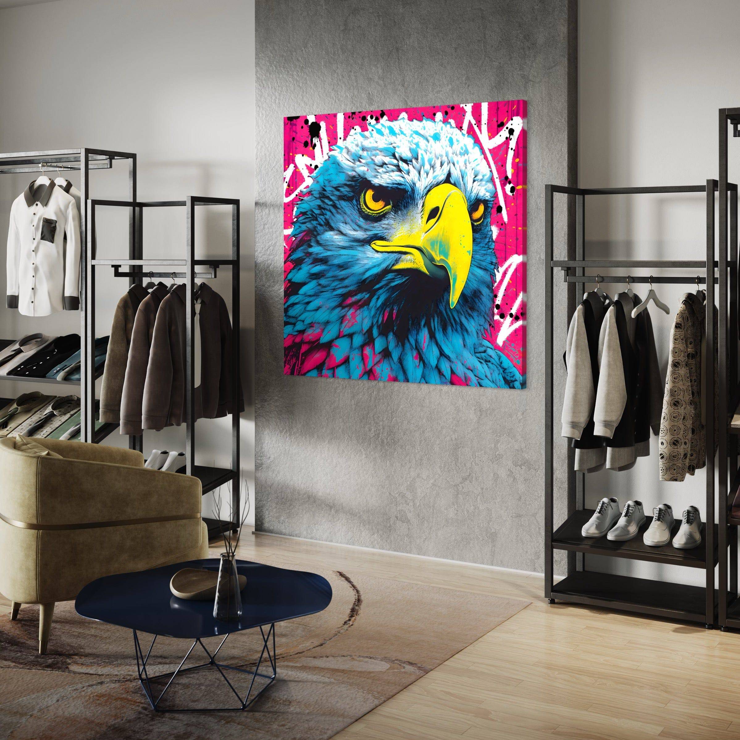 Tableau Aigle Pop Art - Cadre Déco Moderne - Fabulartz.fr 