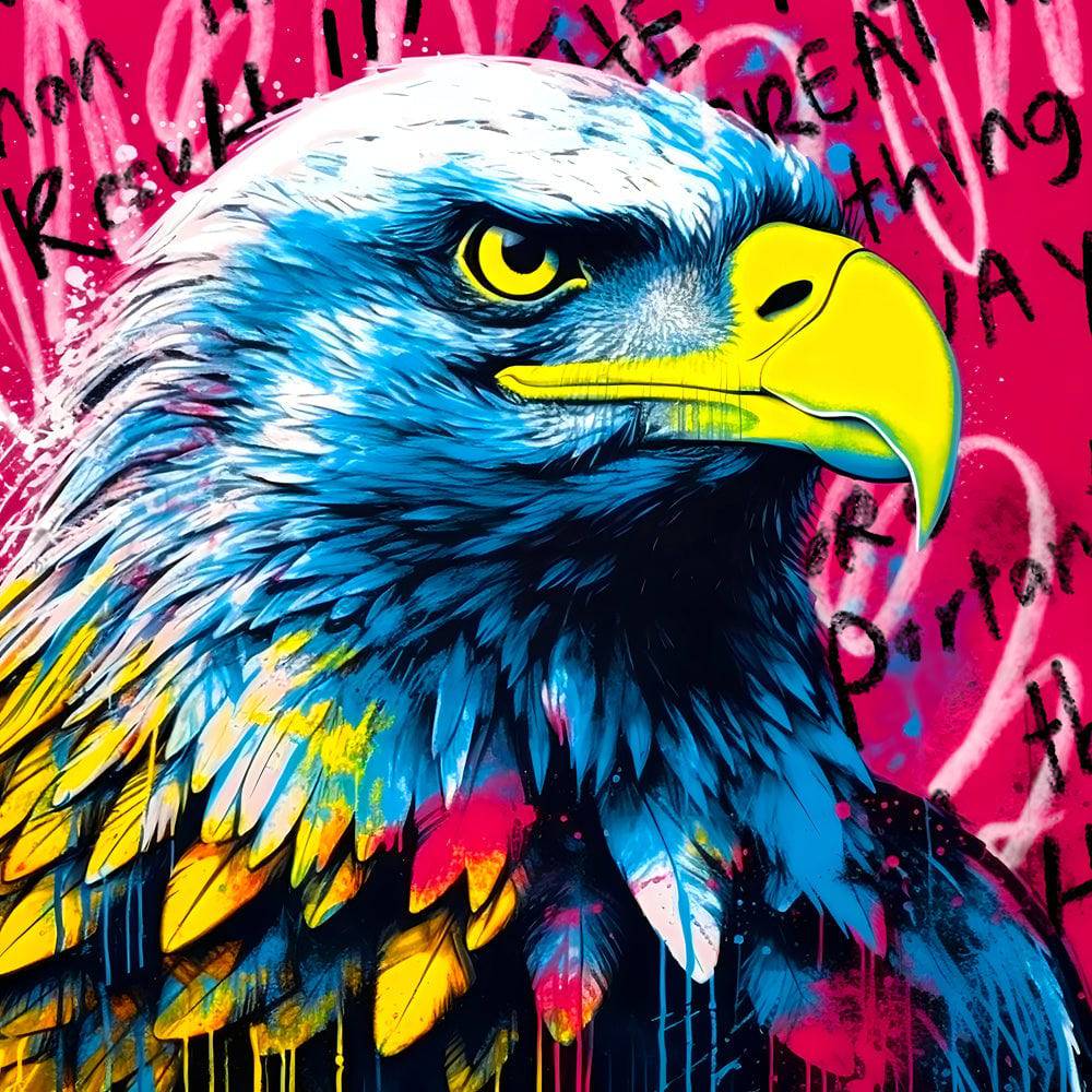 Tableau Aigle Pop Art - Design & Déco - Fabulartz.fr