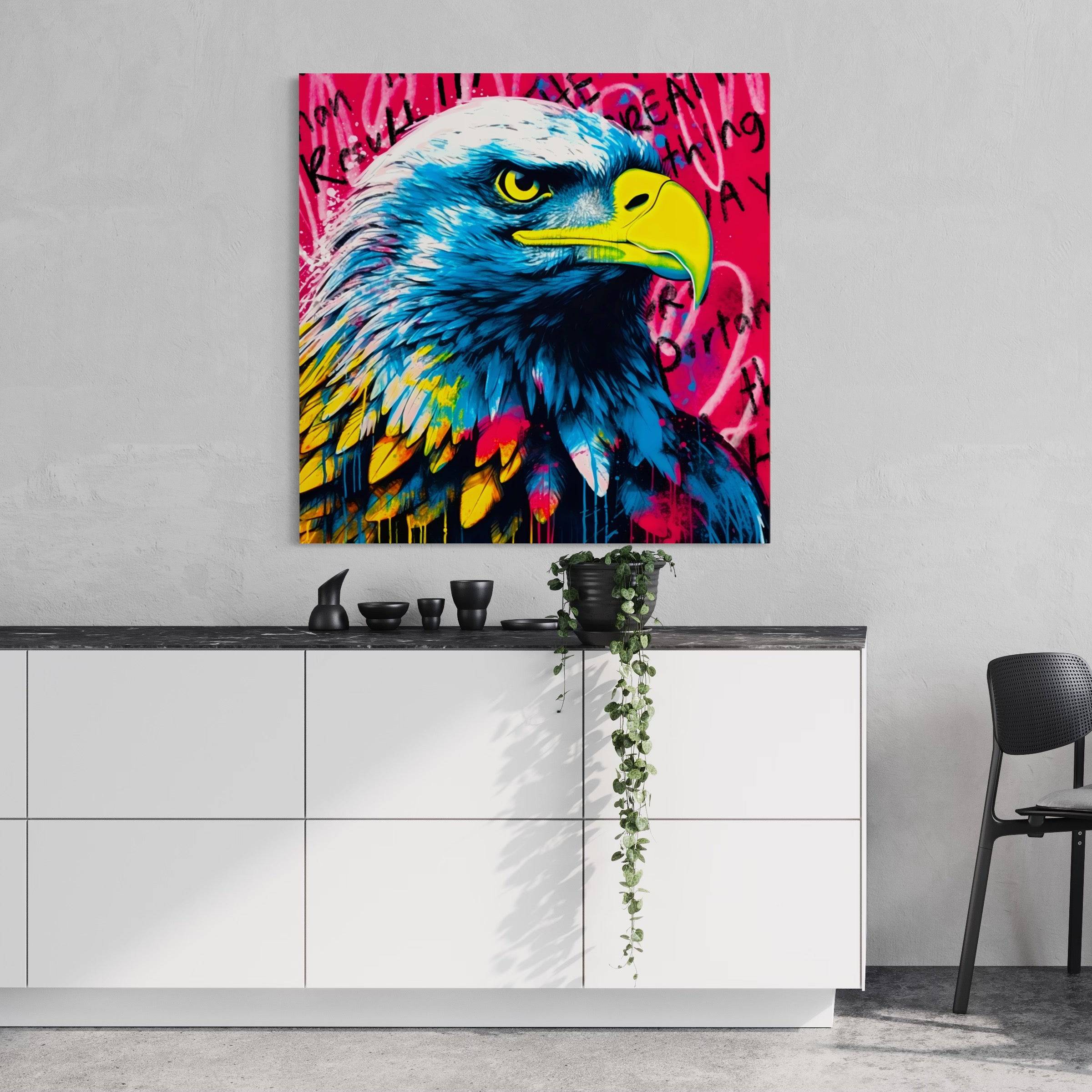 Tableau Aigle Pop Art - Design & Déco - Fabulartz.fr