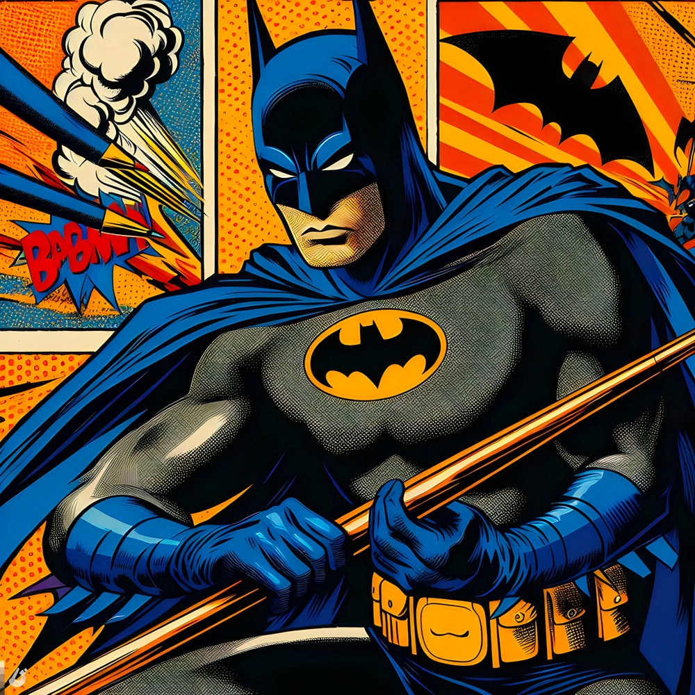Tableau Batman Comic Style - Décoration Murale Colorée - Fabulartz.fr