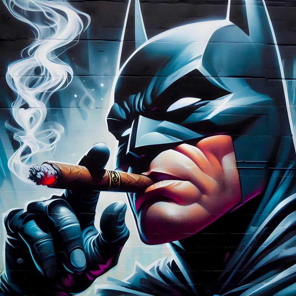 Tableau Batman Fumeur - Décoration Murale Élégante - Fabulartz.fr