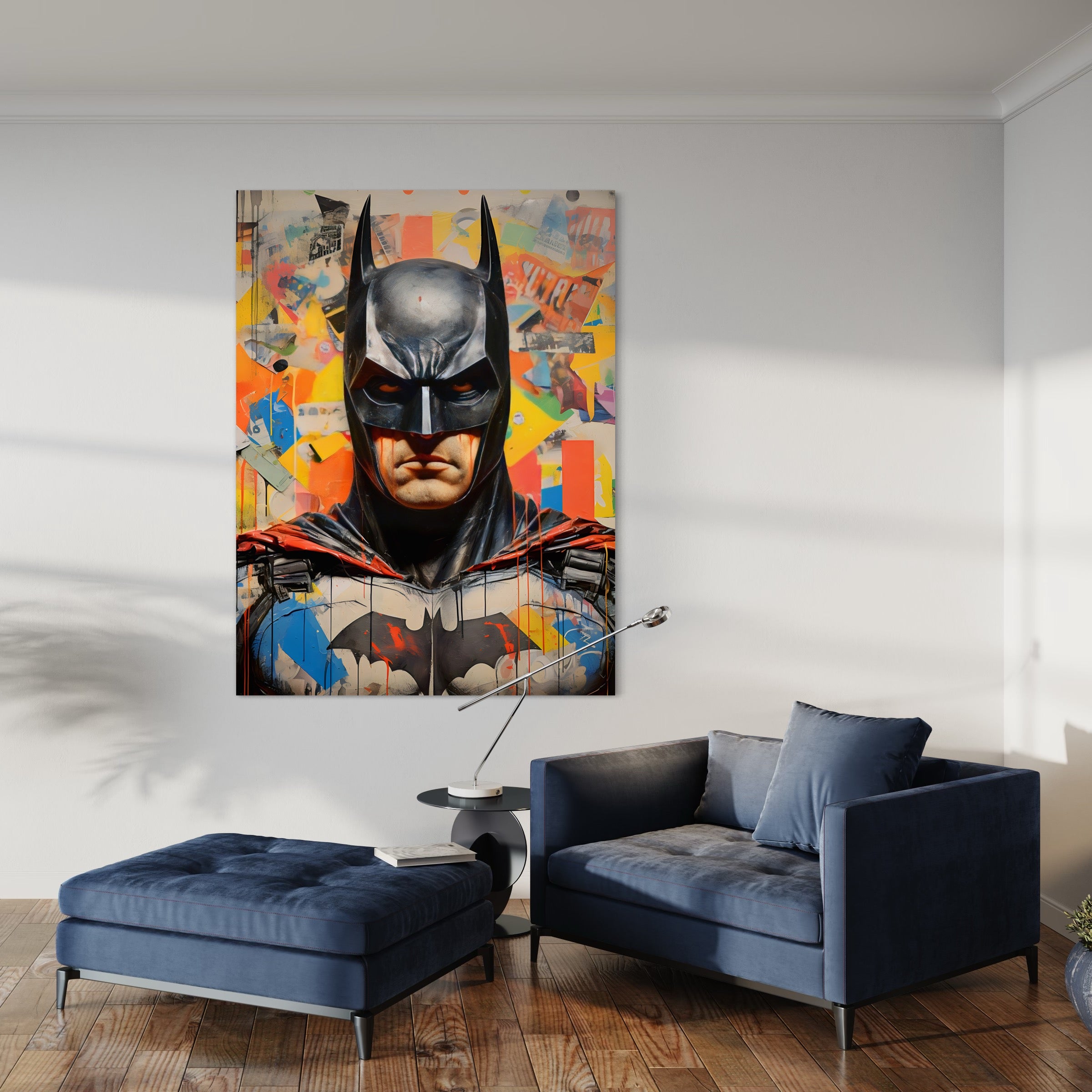 Tableau Batman Graffiti Coloré - Décoration Murale Moderne - Fabulartz.fr
