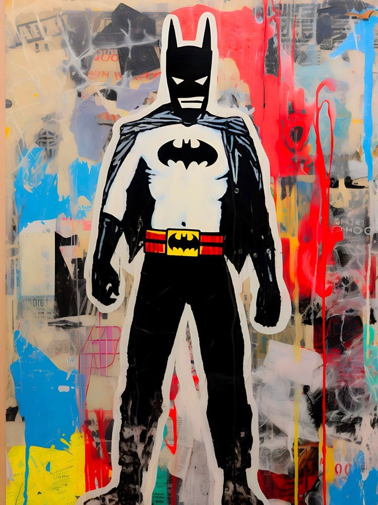 Tableau Batman Graffiti - Décoration Murale Moderne - Fabulartz.fr