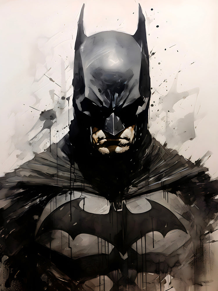 Tableau Batman Monochrome - Décoration Murale Élégante - Fabulartz.fr