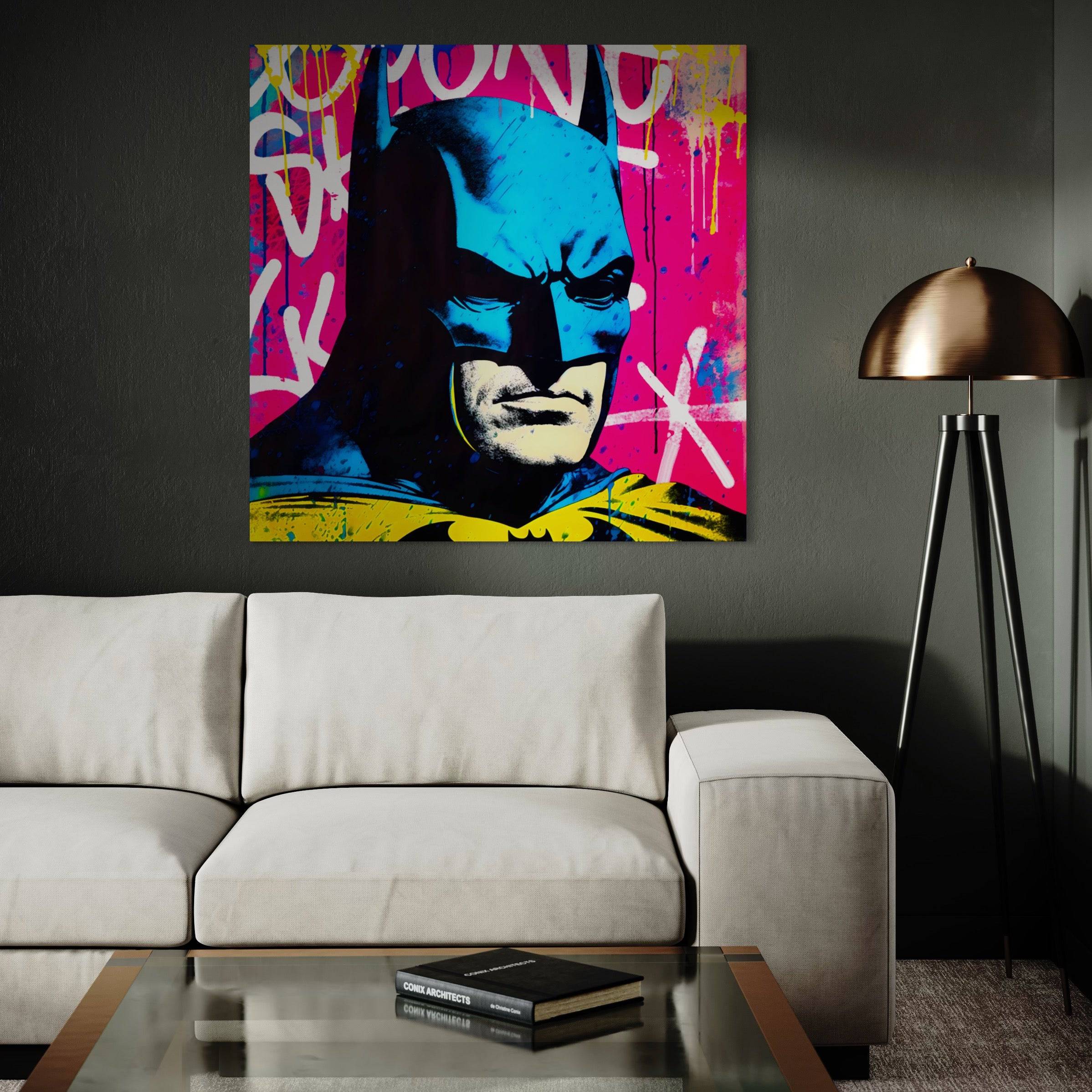 Tableau Batman - Pop art - Déco - Moderne - Le Vigilant - Fabulartz.fr 