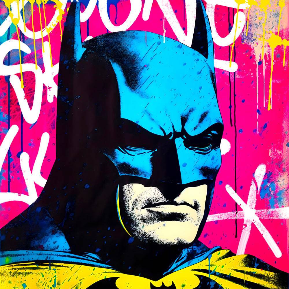 Tableau Batman - Pop art - Déco - Moderne - Le Vigilant - Fabulartz.fr
