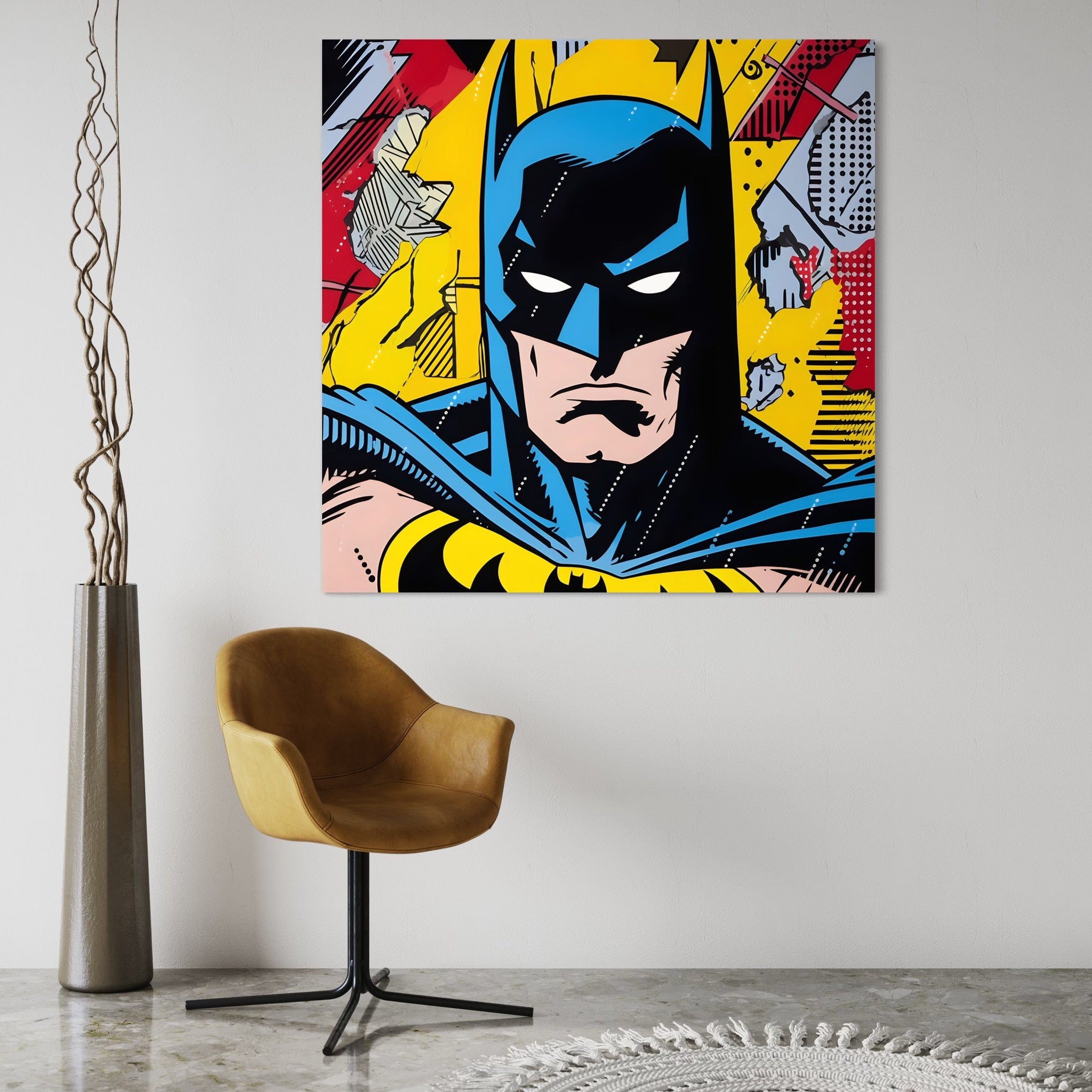 Tableau Batman Pop Art - Décoration Murale Colorée