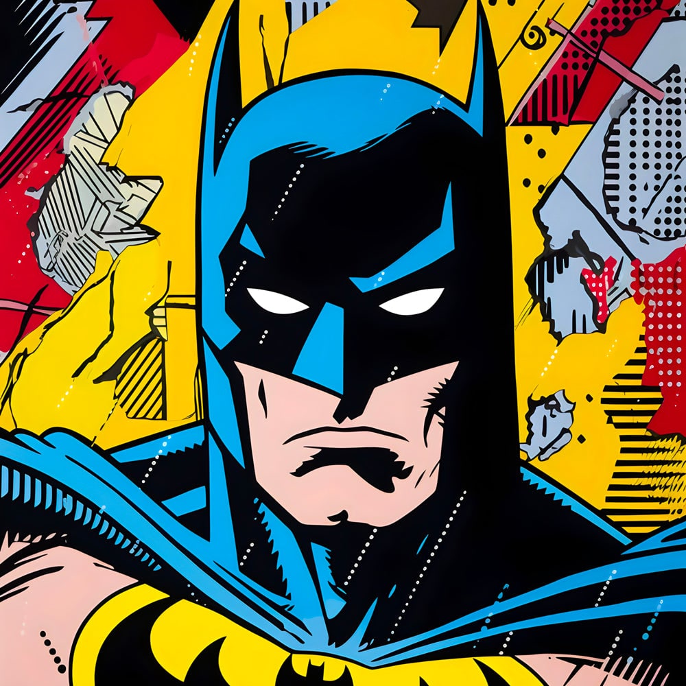 Tableau Batman Pop Art - Décoration Murale Colorée - Fabulartz.fr