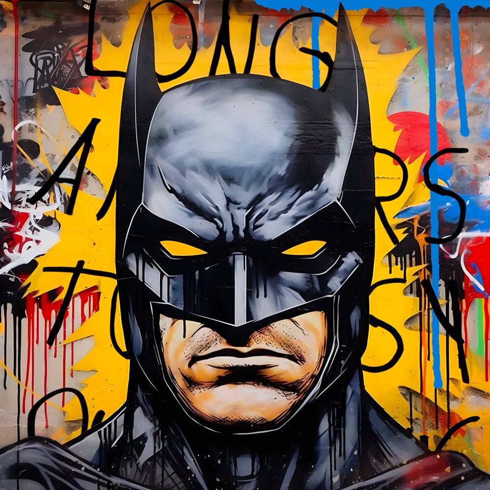 Tableau Batman - Pop Art - Le Héros de Gotham - Déco moderne - Fabulartz.fr