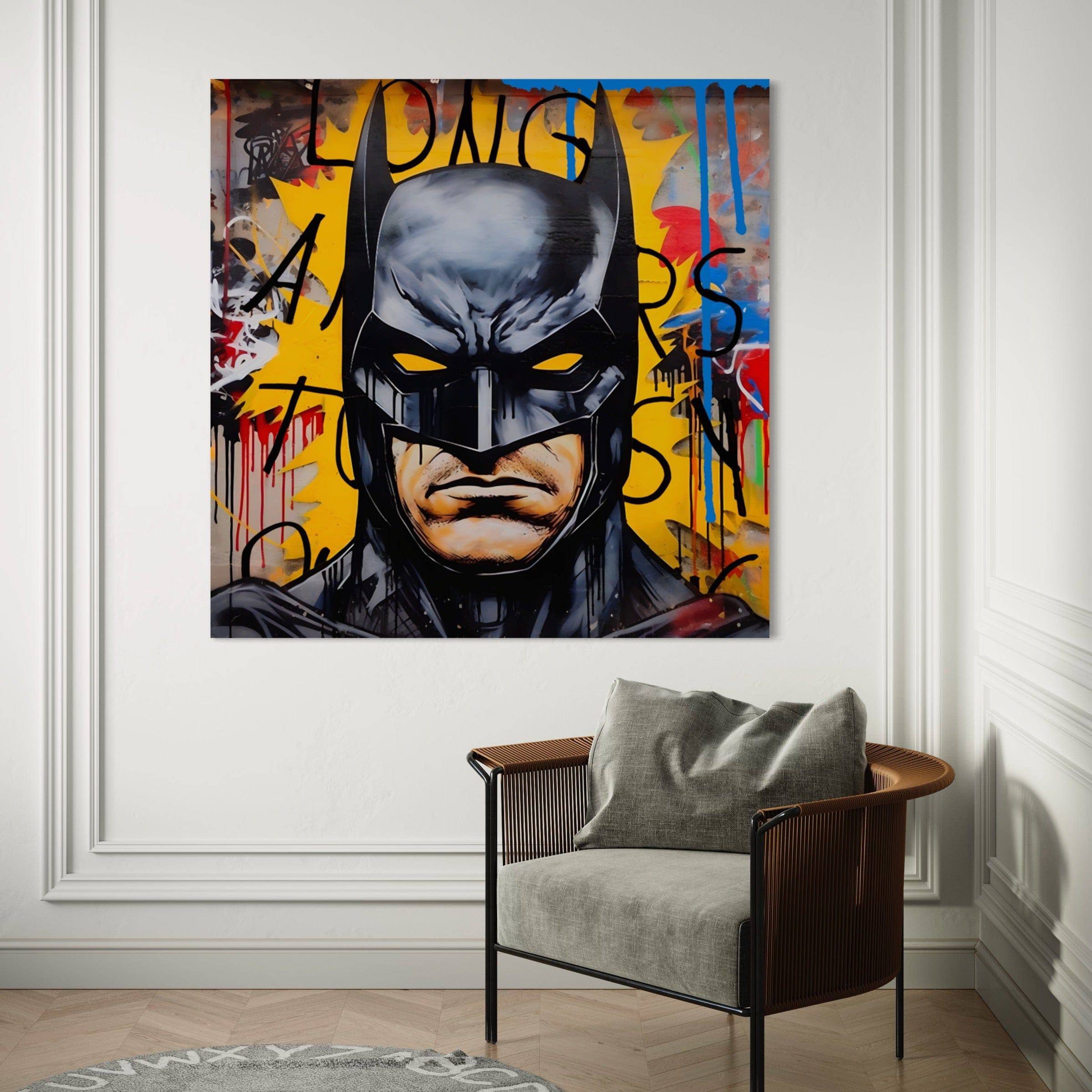 Tableau Batman - Pop Art - Le Héros de Gotham - Déco moderne - Fabulartz.fr