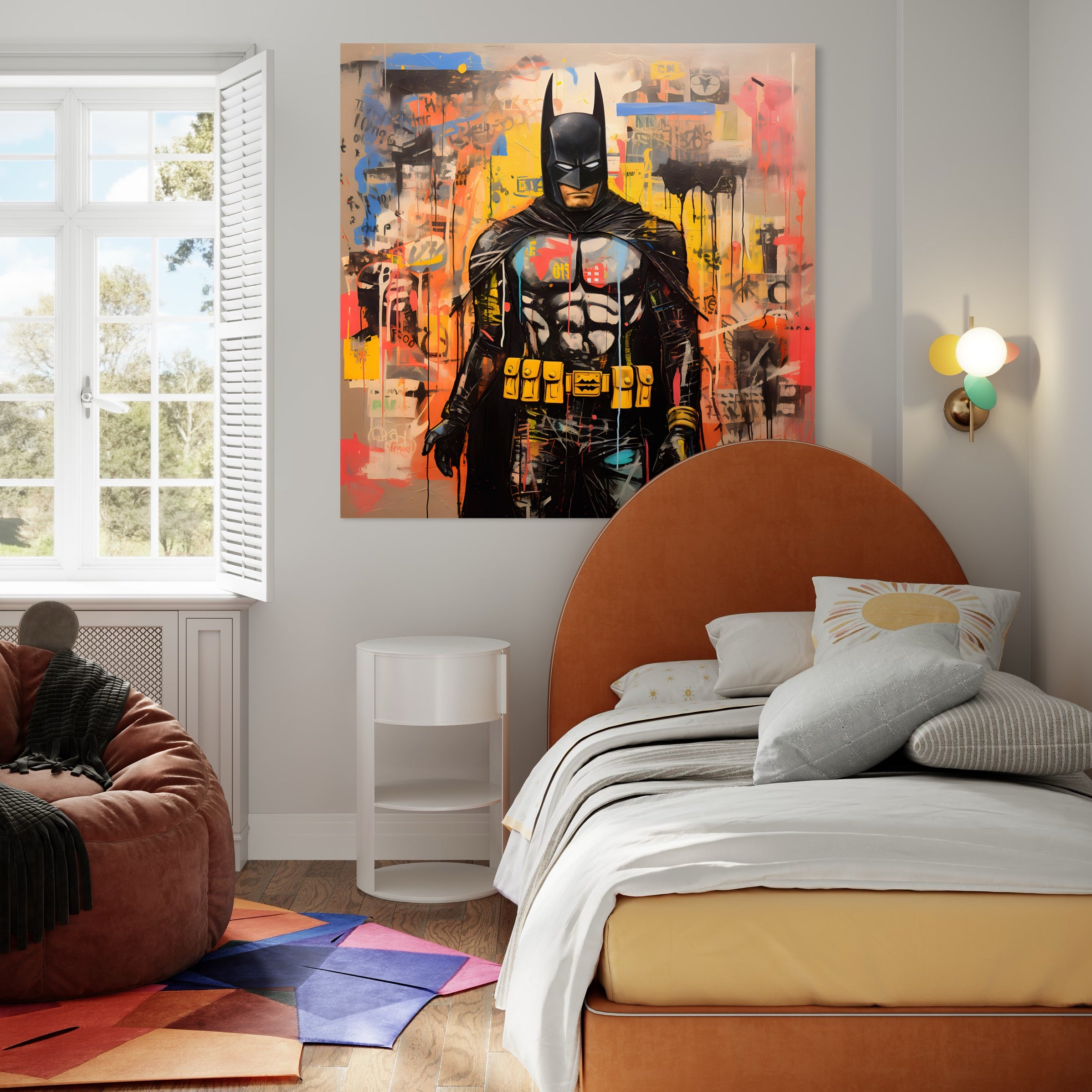 Tableau Batman Urbain - Décoration Murale Moderne - Fabulartz.fr