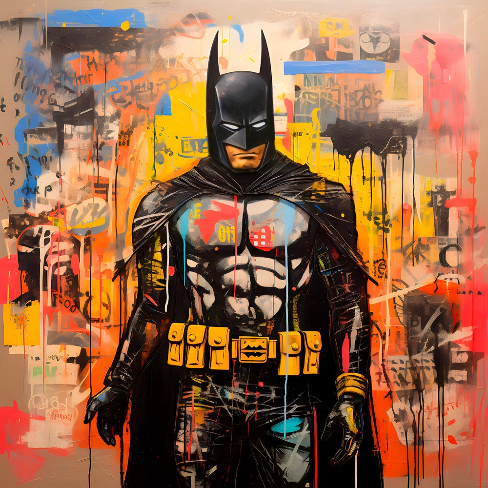 Tableau Batman Urbain - Décoration Murale Moderne - Fabulartz.fr
