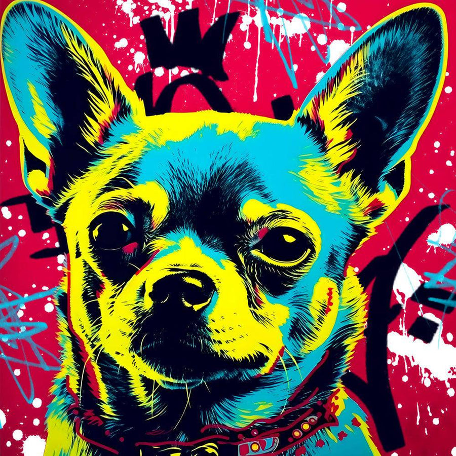 Tableau Chihuahua Pop Art - Cadre Original et Moderne