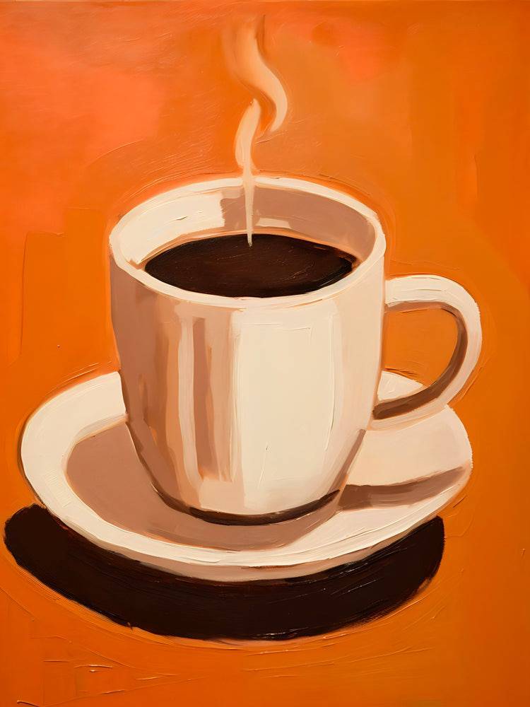 Tableau Cuisine "Café Élégance" - Décoration Murale Moderne