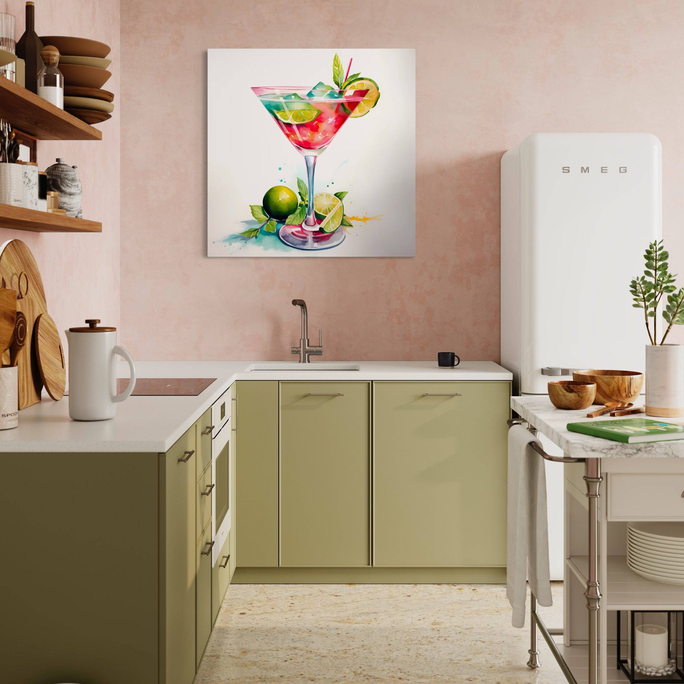 Tableau Cuisine Cocktail - Murale Déco Festive et Moderne - Fabulartz.fr