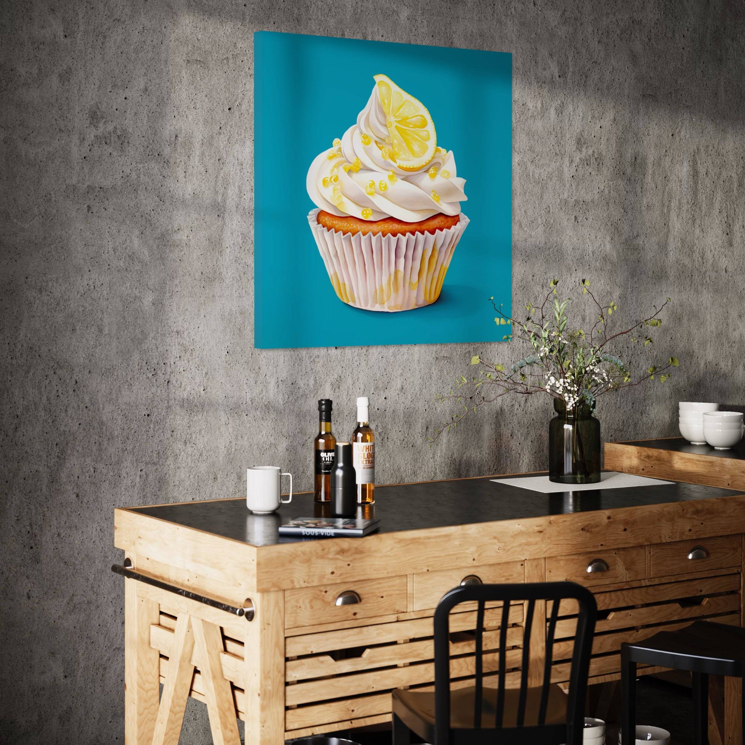 Tableau Cuisine Cupcake Citron - Déco Moderne - Fabulartz.fr
