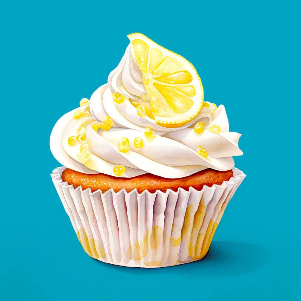 Tableau Cuisine Cupcake Citron - Déco Moderne - Fabulartz.fr