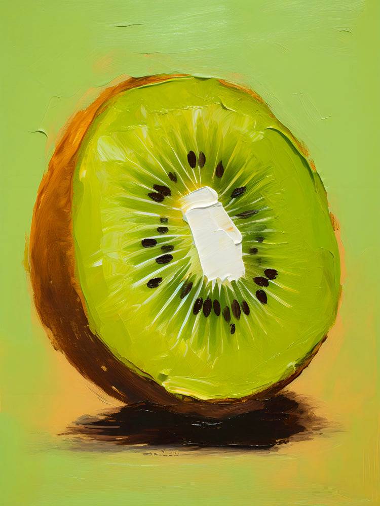 Tableau Cuisine "Kiwi En Lumière" - Décoration Murale Tendance