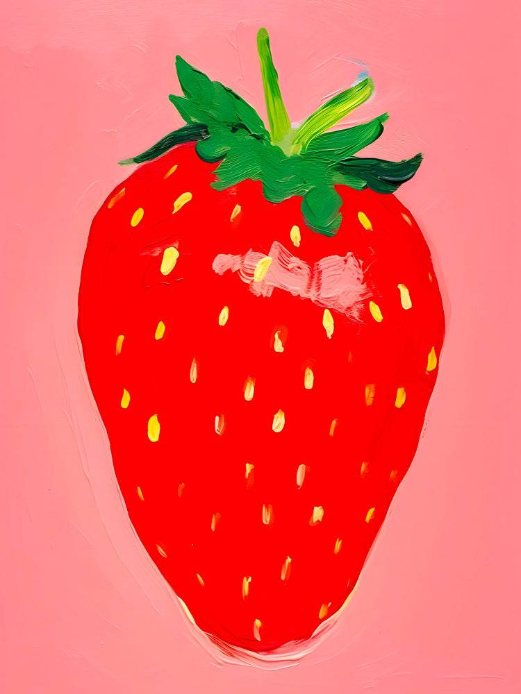 Tableau Cuisine "Fraise" - Décoration Murale Moderne