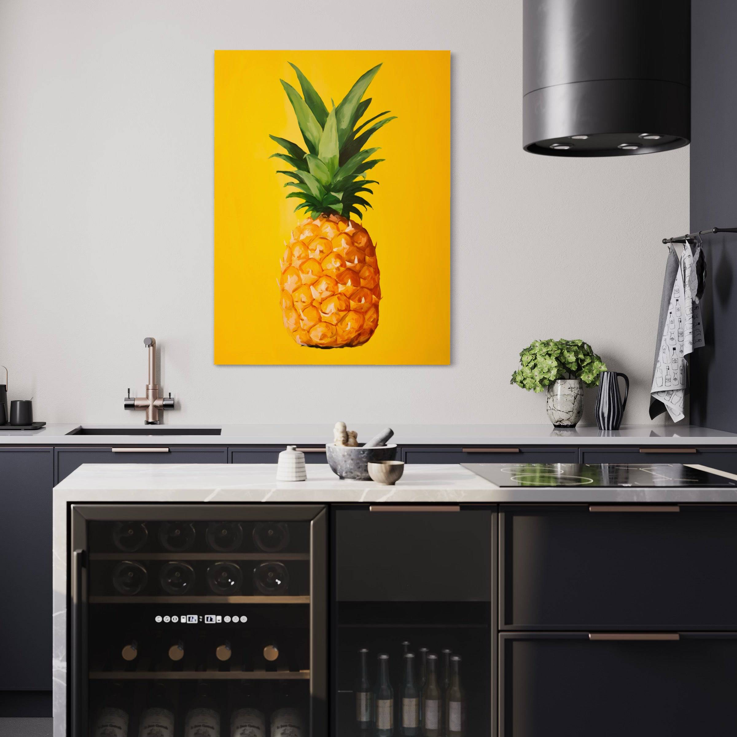 Tableau Cuisine Moderne Ananas - Déco Murale Design - Fabulartz.fr