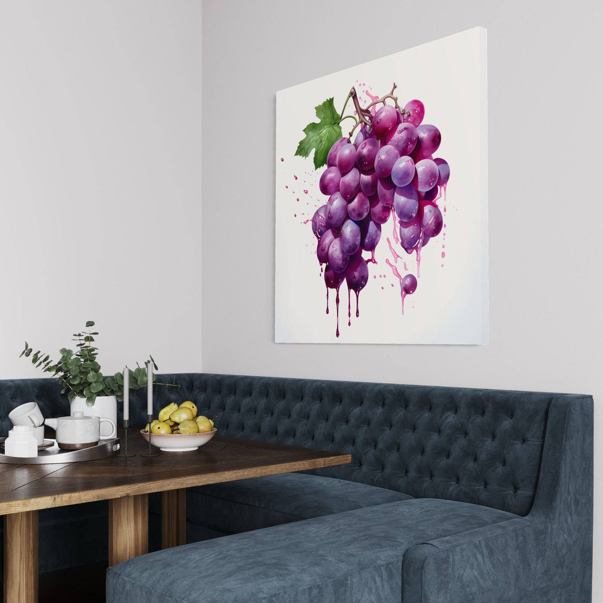 Tableau Cuisine "Éclat De Grappe" - Décoration Murale Artistique ...
