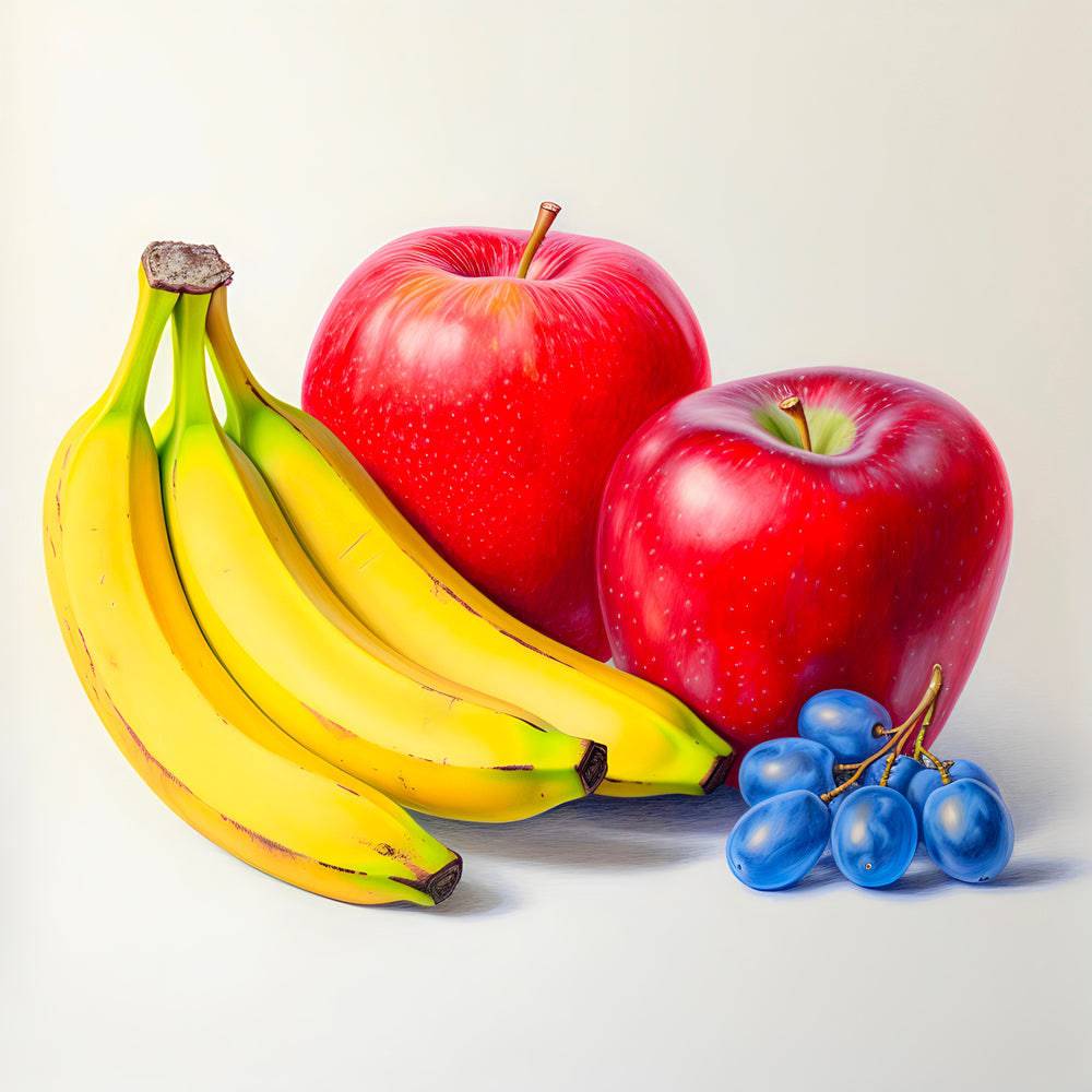 Tableau Cuisine Pomme et Banane - Harmonie Fruitée - Fabulartz.fr