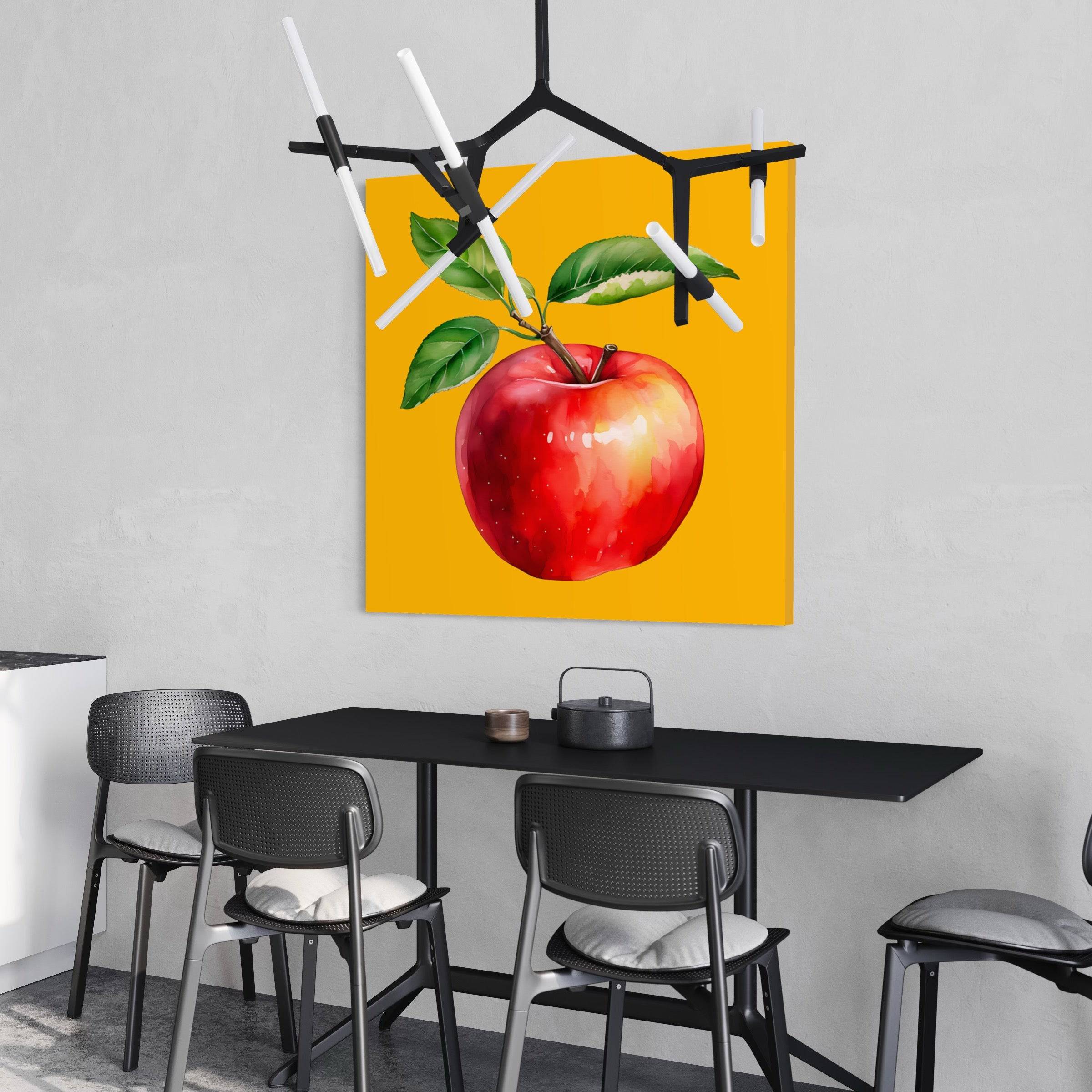 Tableau Cuisine Pomme Rouge - Cadre Déco - Fabulartz.fr