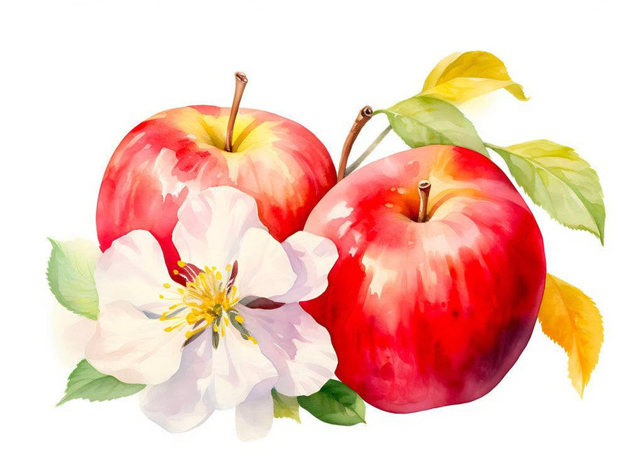 Tableau Cuisine "Pommes Rouges" - Cadre Déco Mural Élégant
