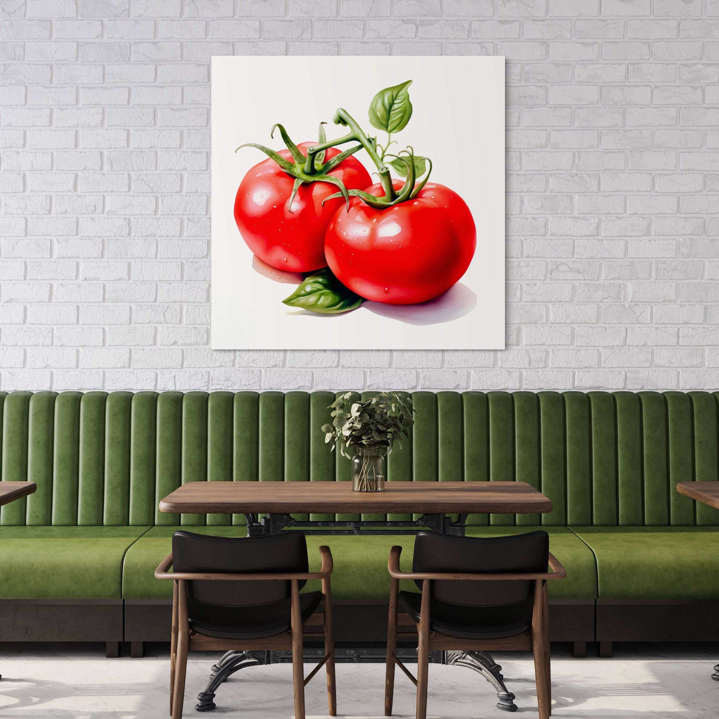 Tableau Cuisine Tomates Rouges - Cadre Déco Moderne - Fabulartz.fr