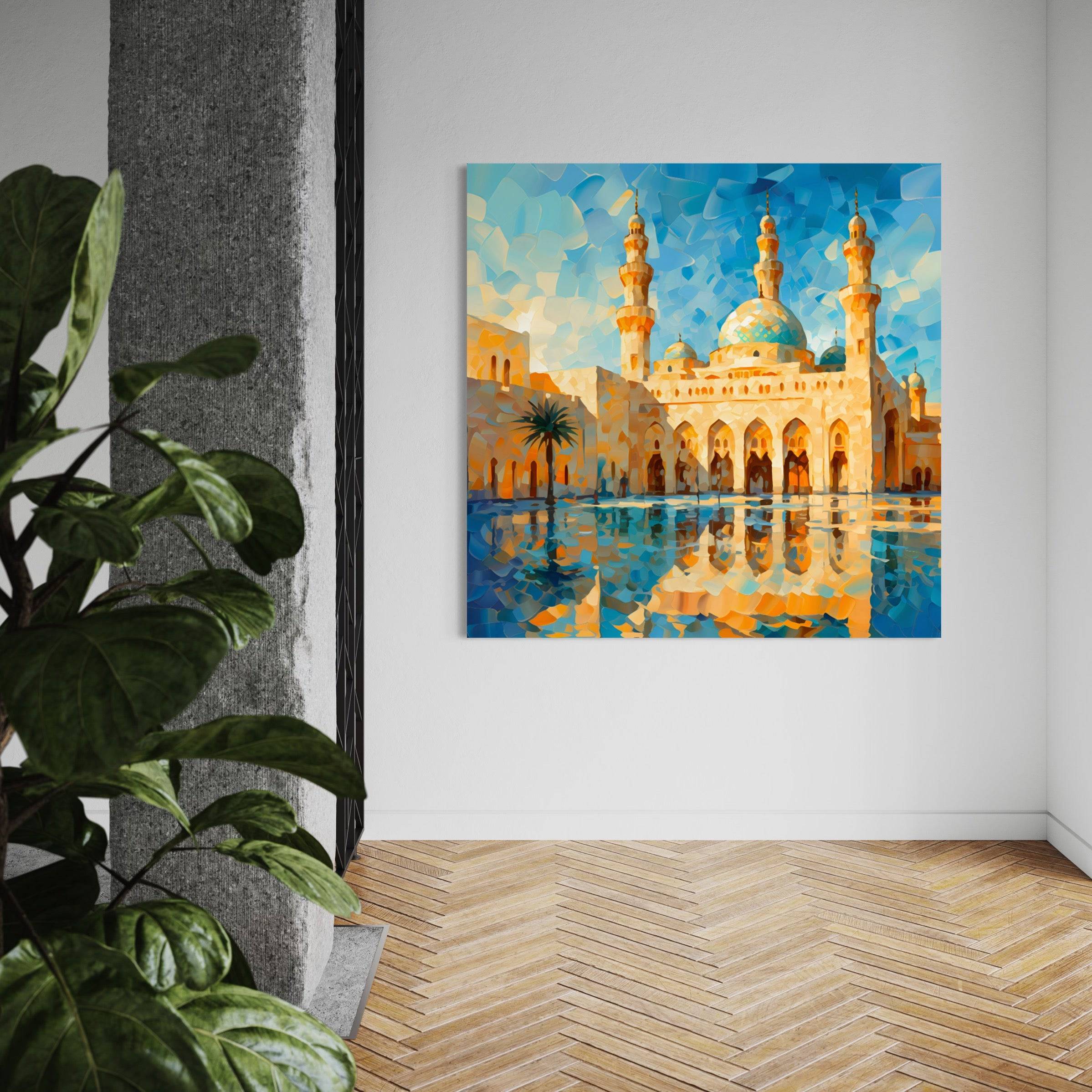 Tableau d'une Mosquée en Aquarelle - Fabulartz.fr