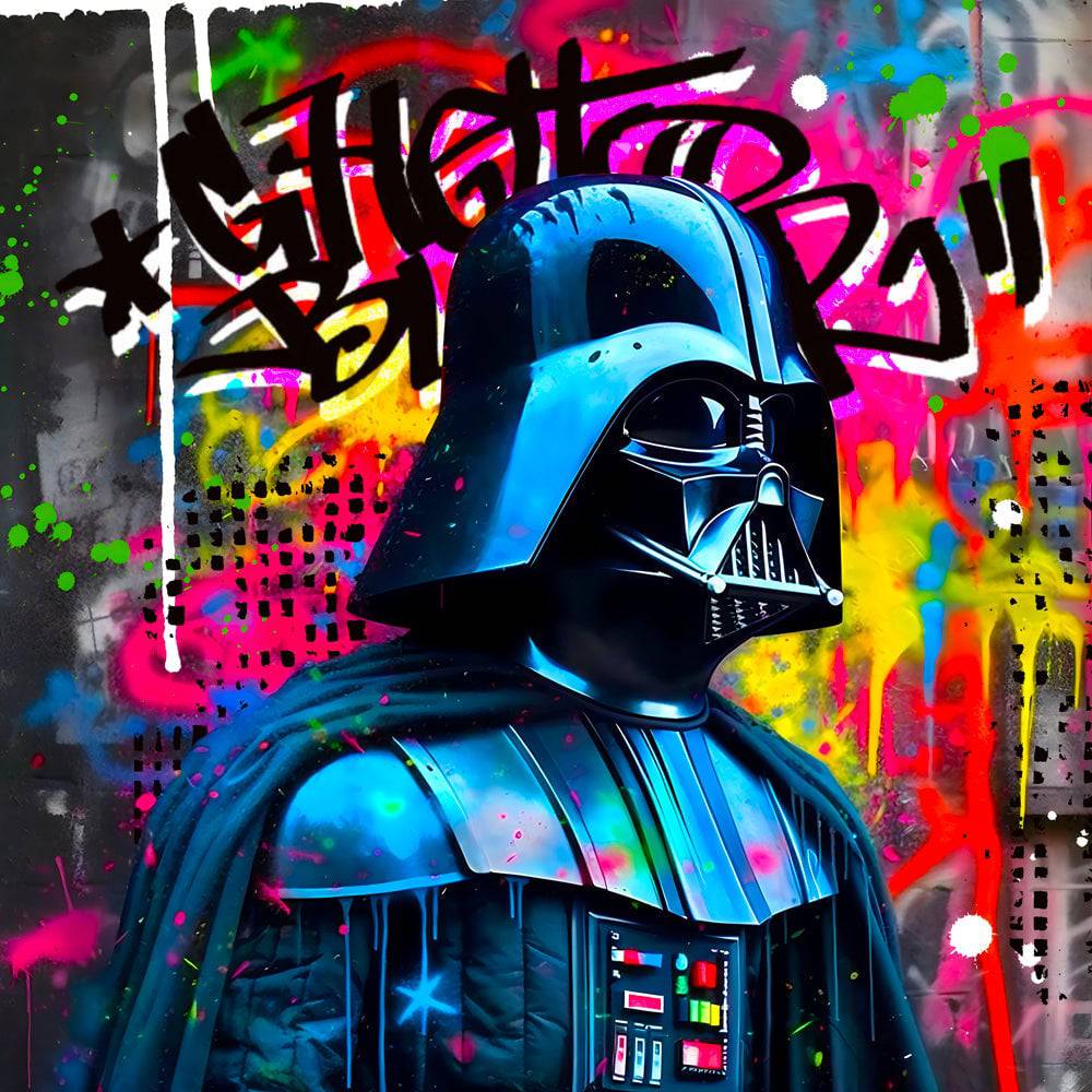 Tableau Dark Vador - Déco - Moderne - l'autorité de l'Étoile Noire - Fabulartz.fr
