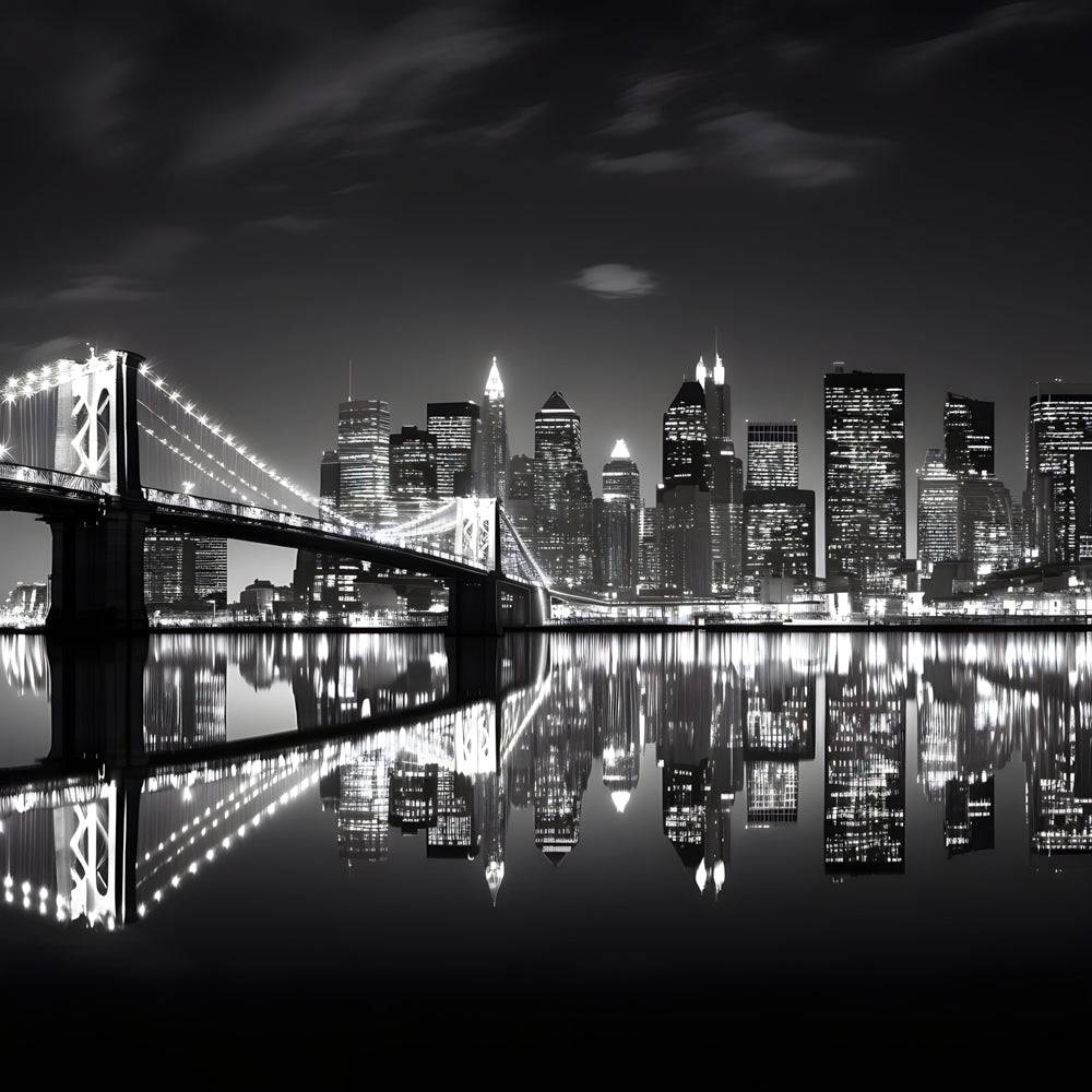 Tableau de la ville de New York | Pont de Brooklyn - Fabulartz.fr 