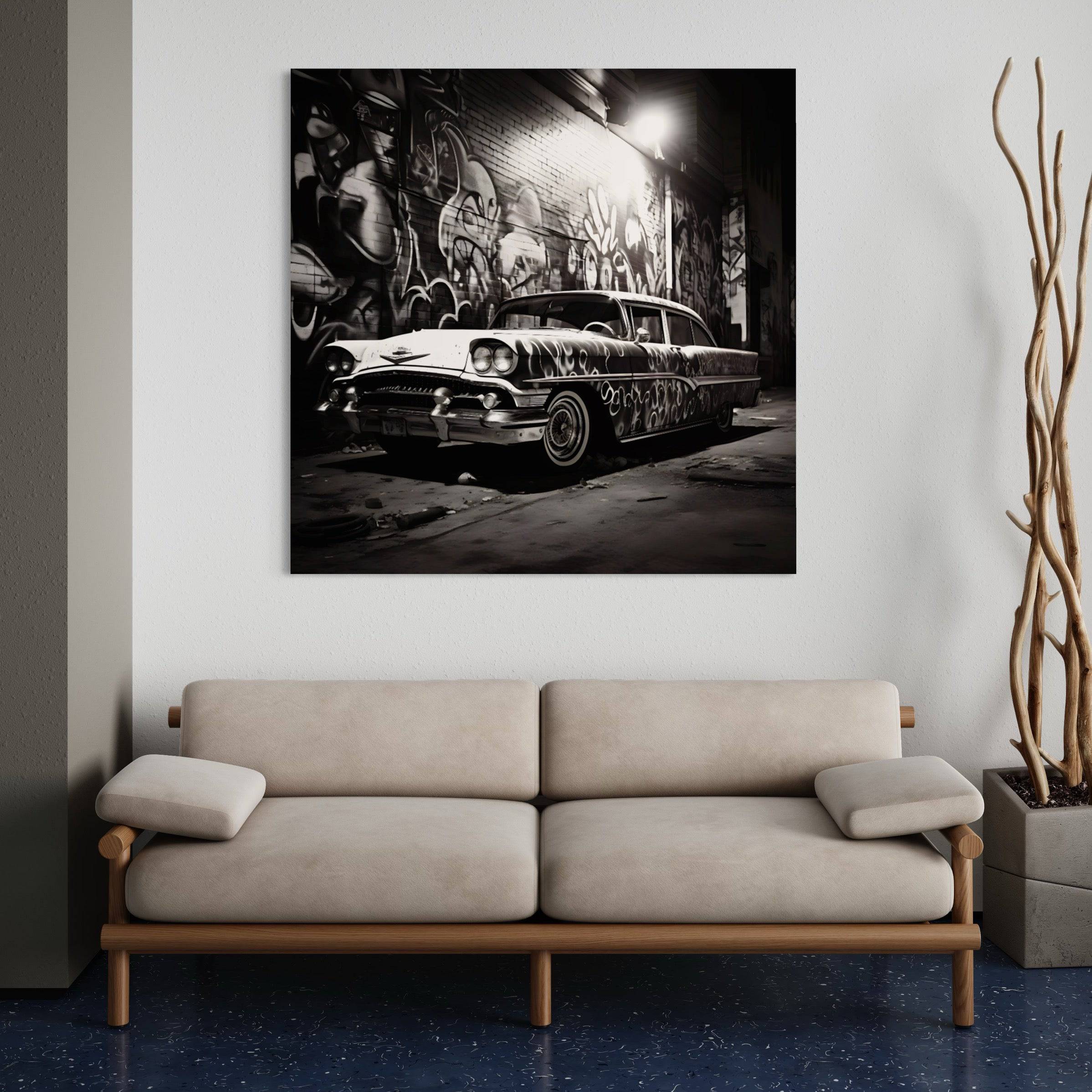 Tableau New York Voiture Nocturne - Décoration Murale Design & Déco - Fabulartz.fr